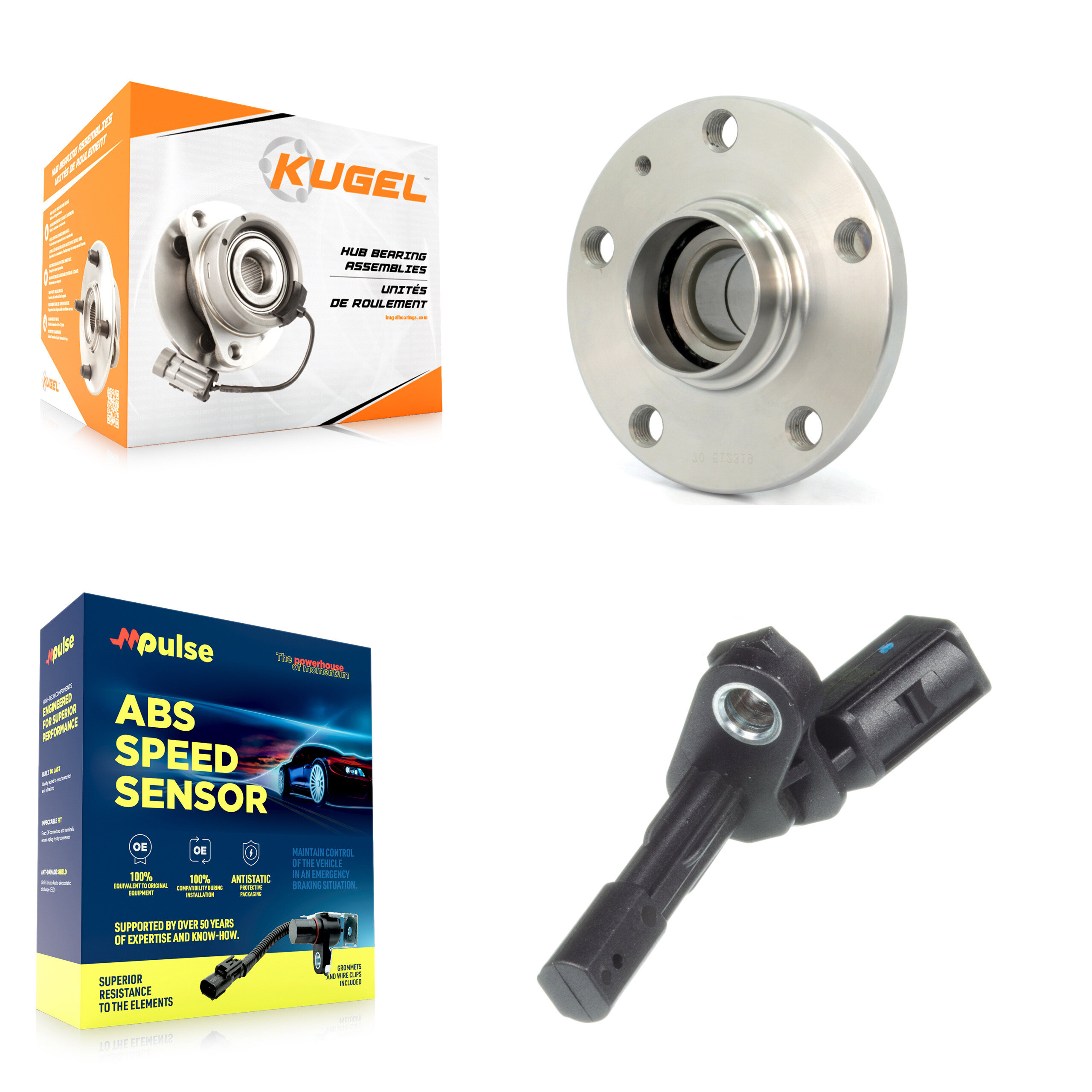 Kugel - K7S-100461 - Rear Wheel Bearing and Hub Assembly Kits