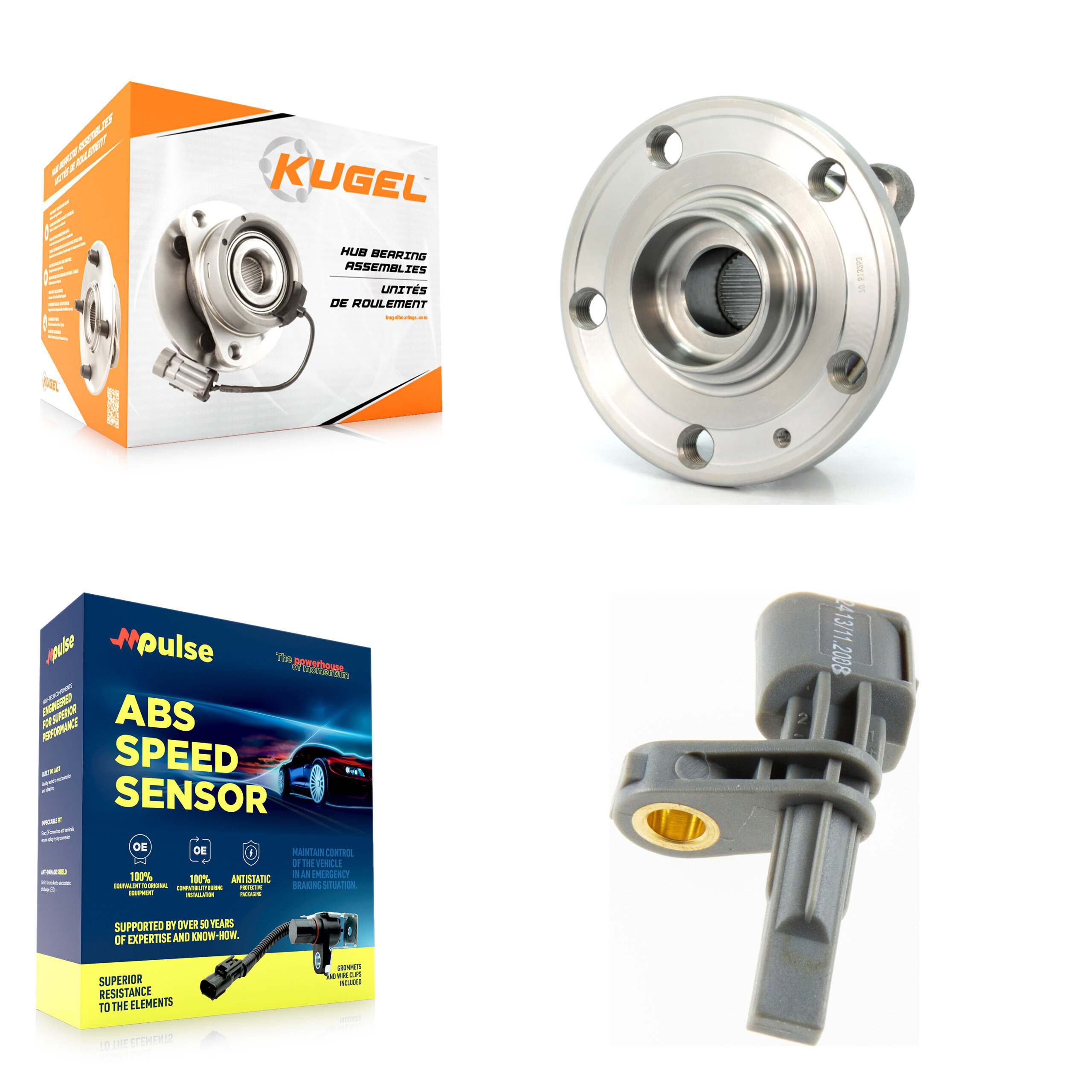 Kugel - K7S-100462 - Rear Wheel Bearing and Hub Assembly Kits