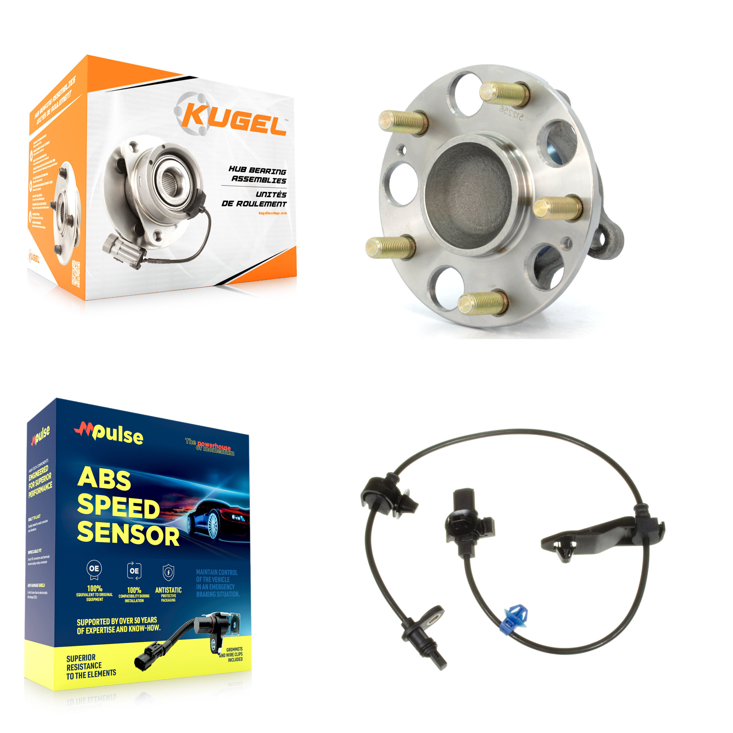 Kugel - K7S-100467 - Rear Wheel Bearing and Hub Assembly Kits