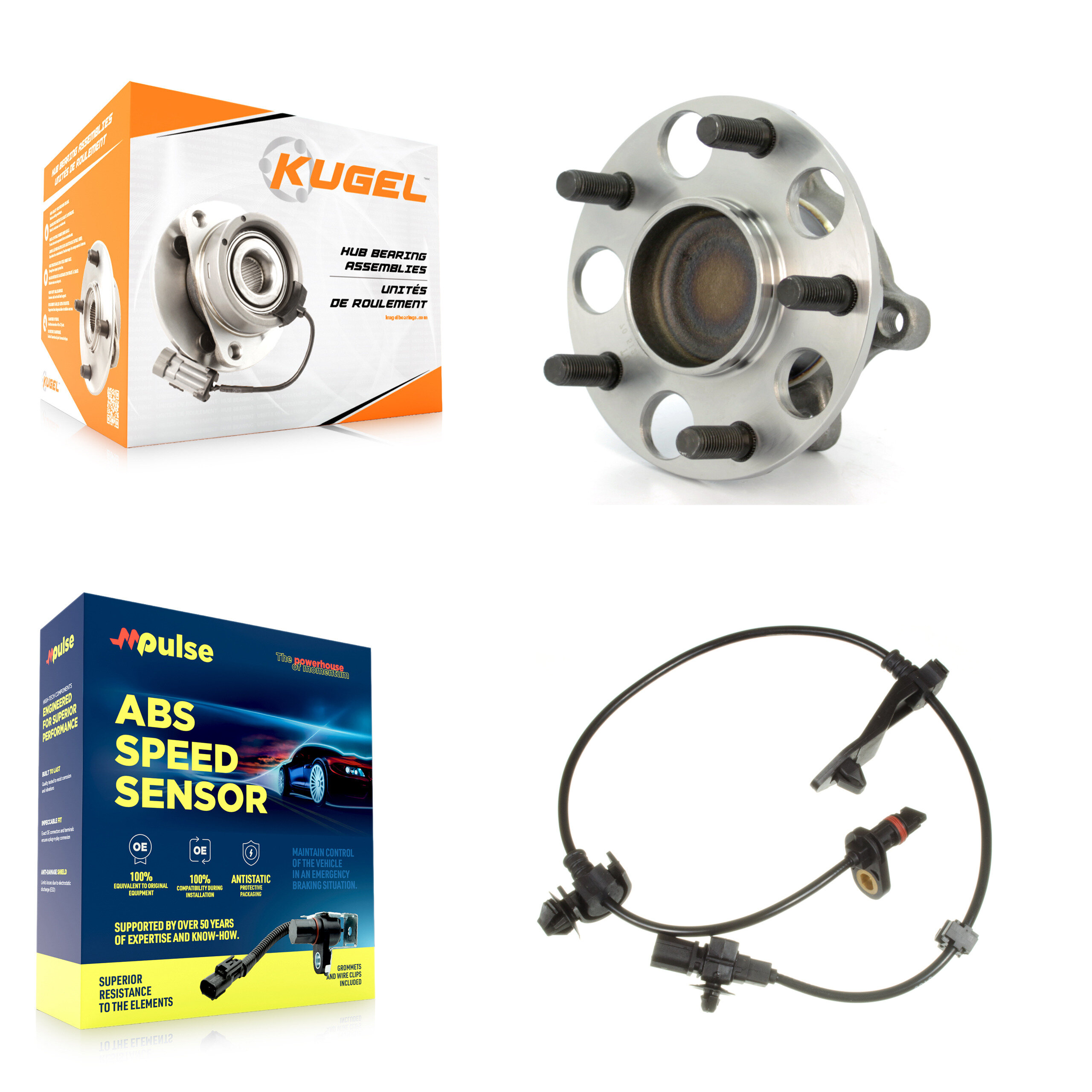 Kugel - K7S-100470 - Rear Wheel Bearing and Hub Assembly Kits
