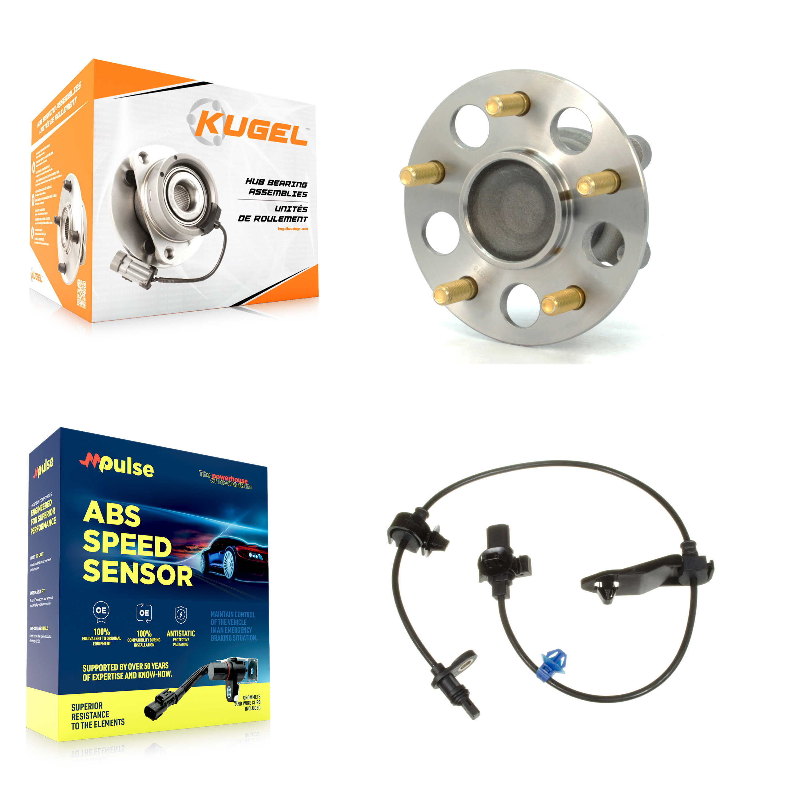 Kugel - K7S-100471 - Rear Wheel Bearing and Hub Assembly Kits