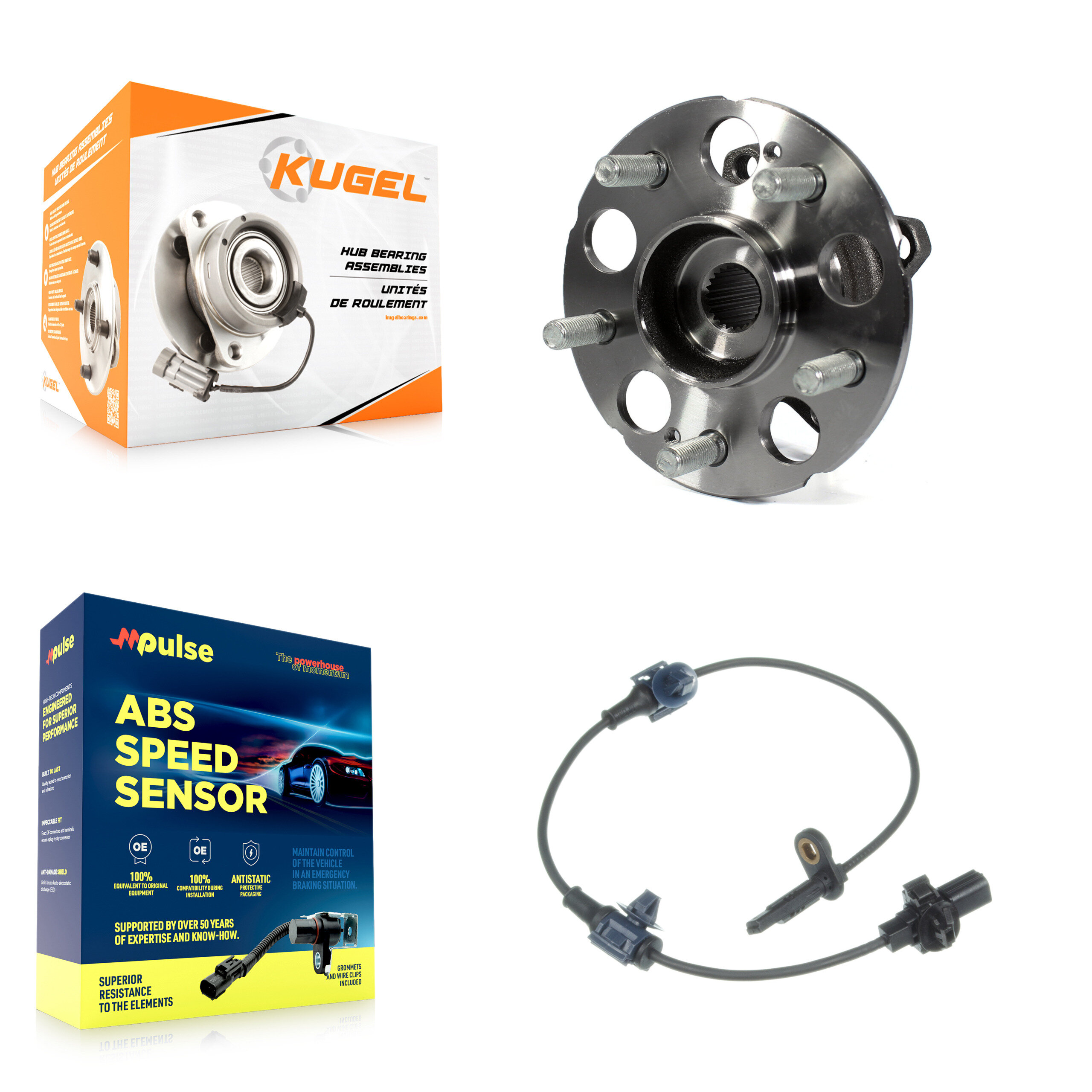 Kugel - K7S-100474 - Rear Wheel Bearing and Hub Assembly Kits