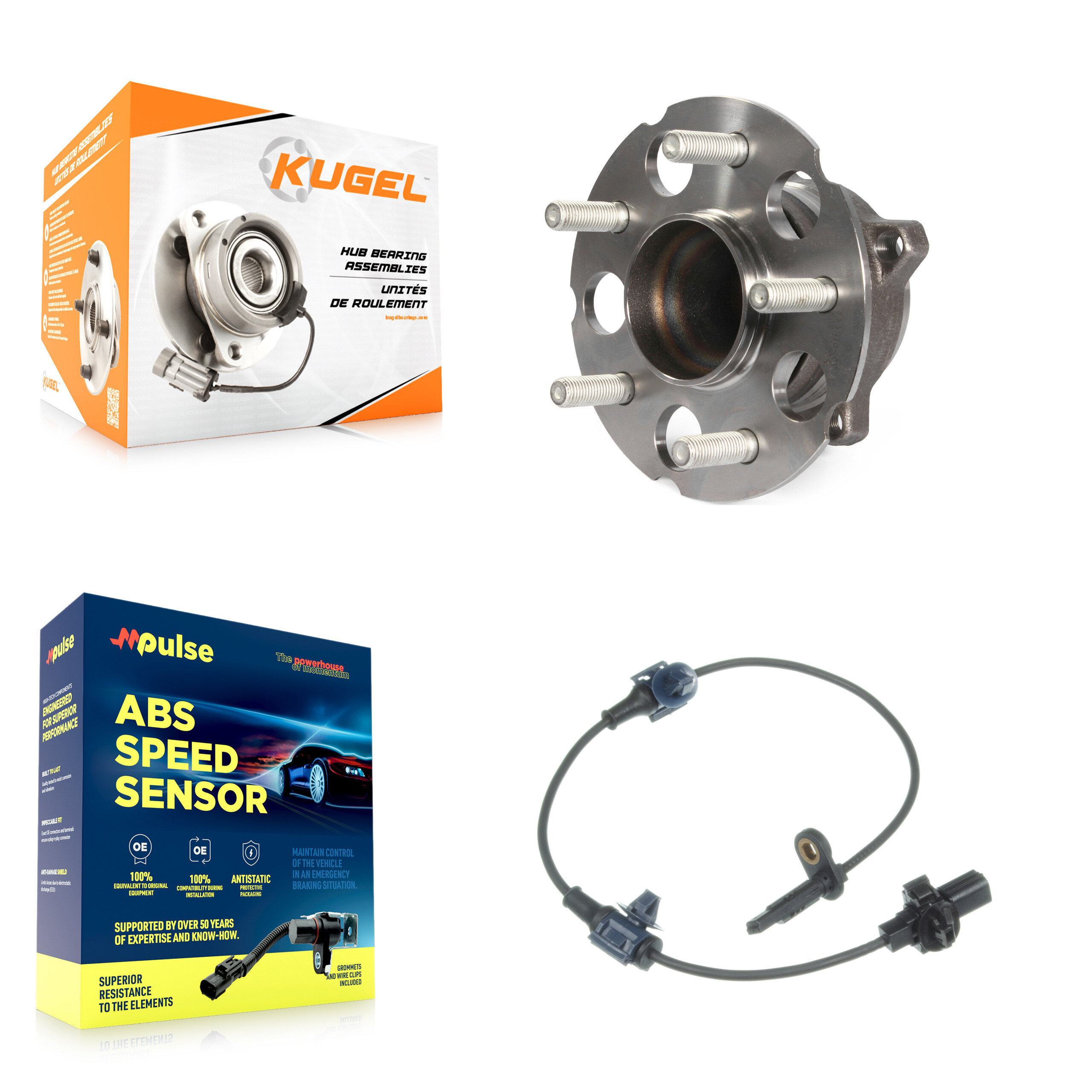 Kugel - K7S-100476 - Rear Wheel Bearing and Hub Assembly Kits