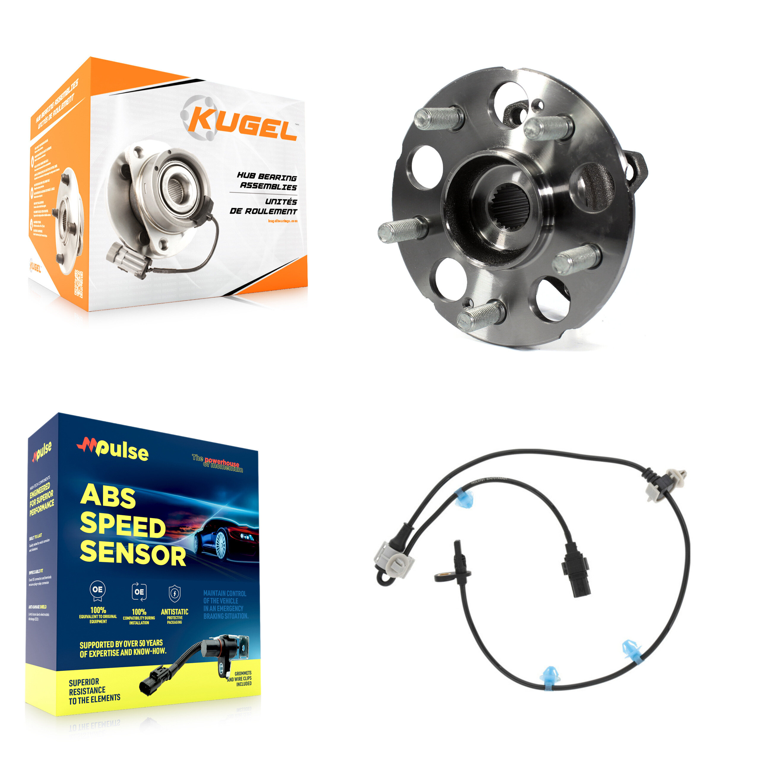 Kugel - K7S-100477 - Rear Wheel Bearing and Hub Assembly Kits