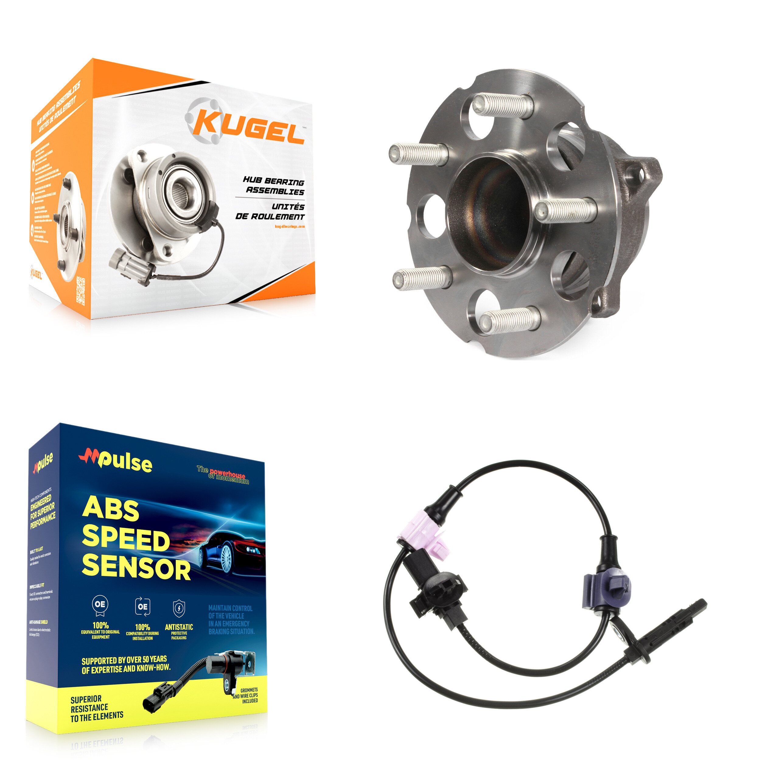 Kugel - K7S-100478 - Rear Wheel Bearing and Hub Assembly Kits