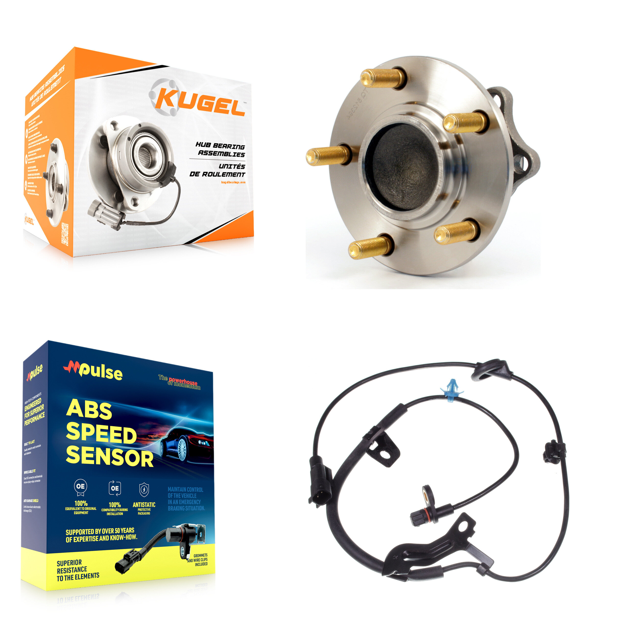 Kugel - K7S-100481 - Rear Wheel Bearing and Hub Assembly Kits