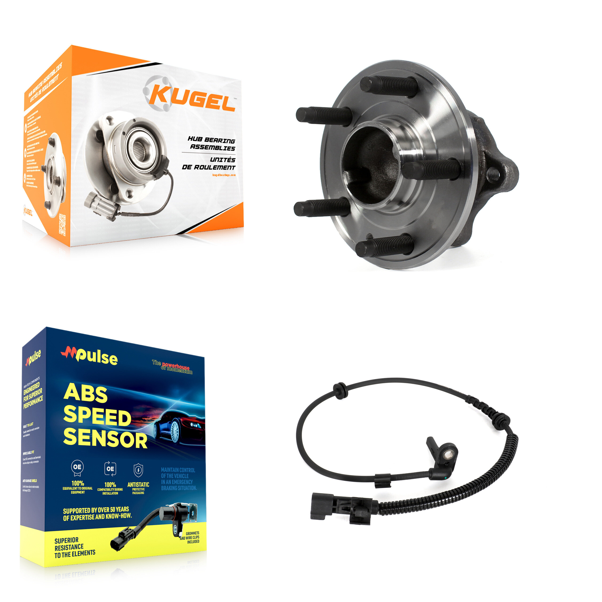 Kugel - K7S-100485 - Rear Wheel Bearing and Hub Assembly Kits