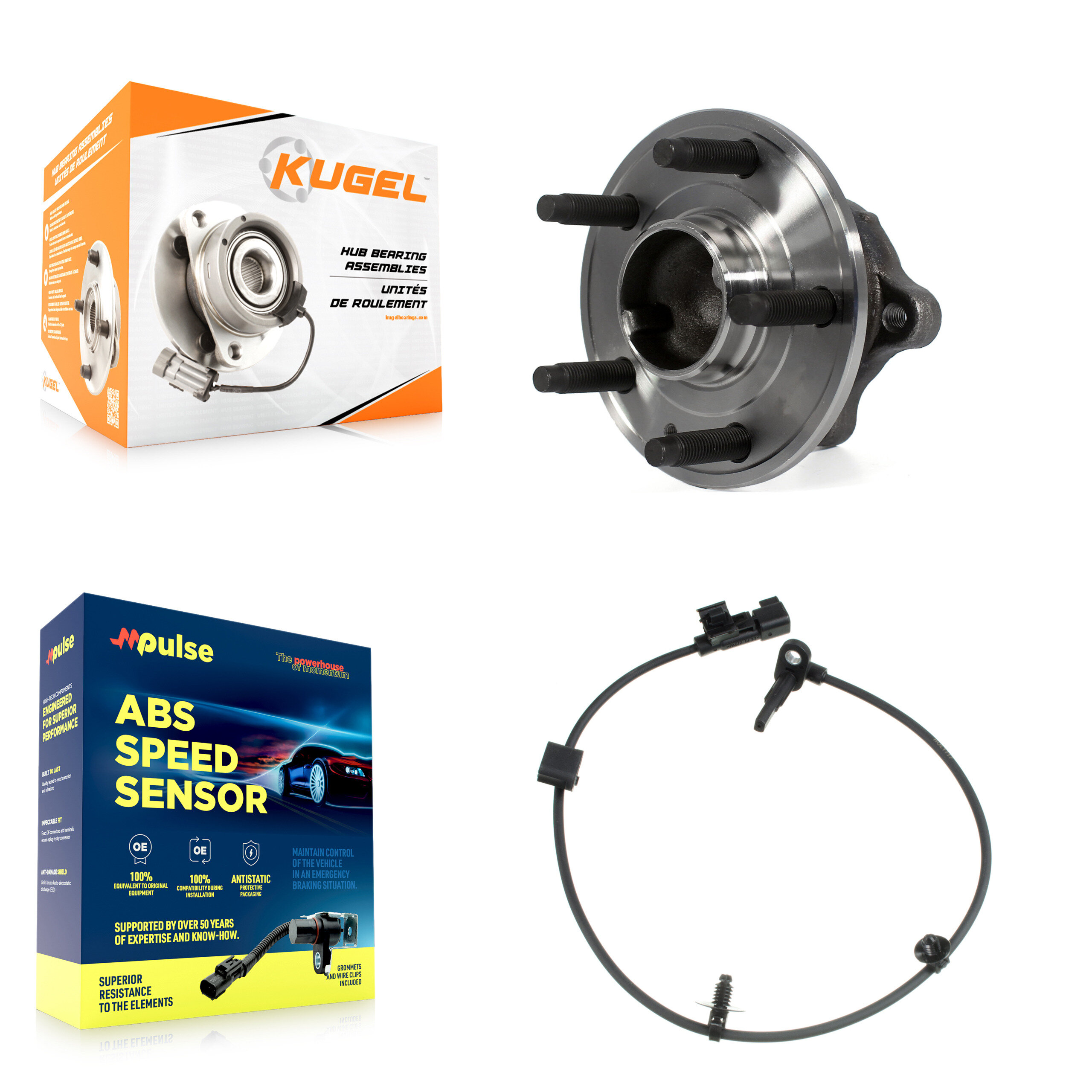 Kugel - K7S-100486 - Rear Wheel Bearing and Hub Assembly Kits