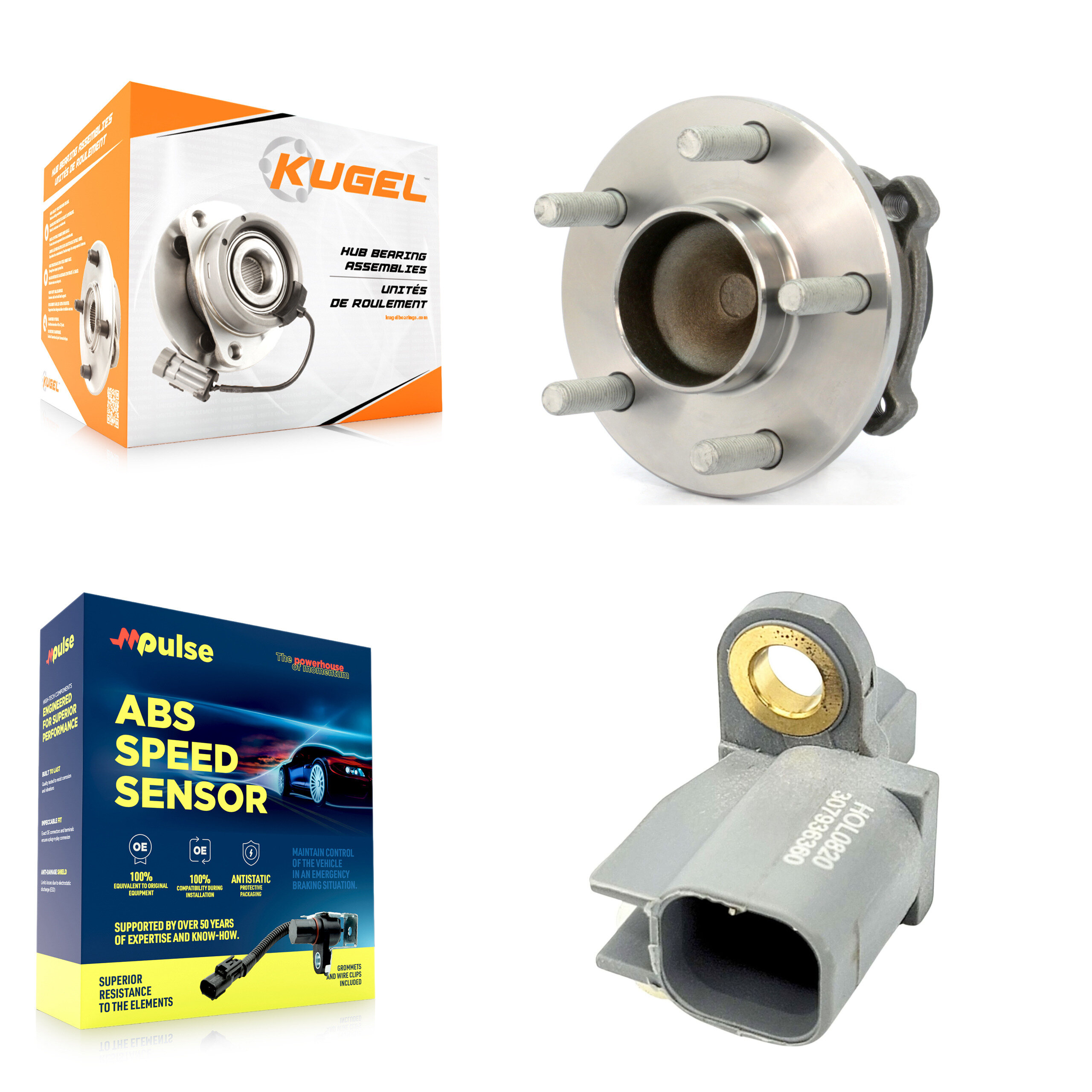 Kugel - K7S-100493 - Rear Wheel Bearing and Hub Assembly Kits