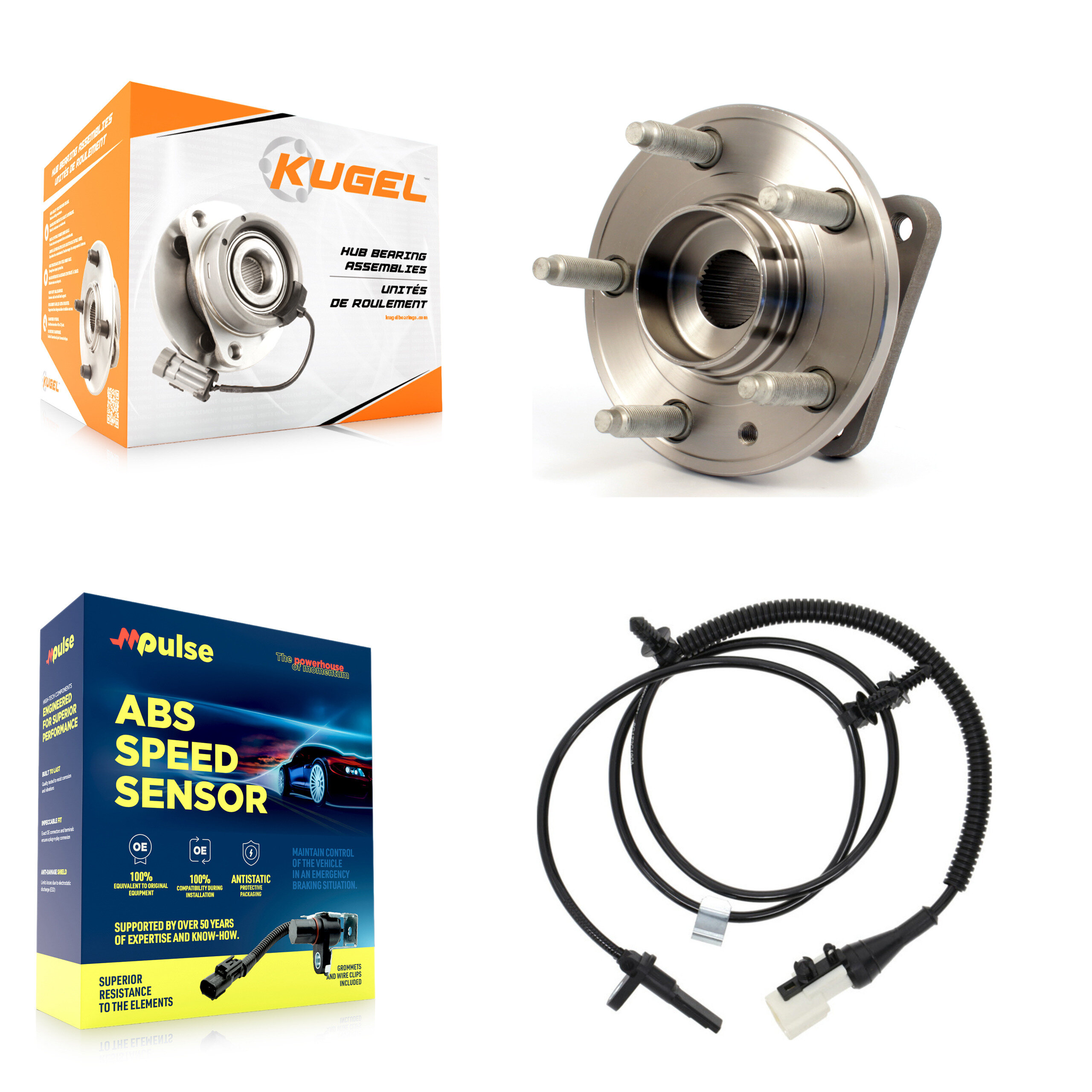 Kugel - K7S-100499 - Rear Wheel Bearing and Hub Assembly Kits