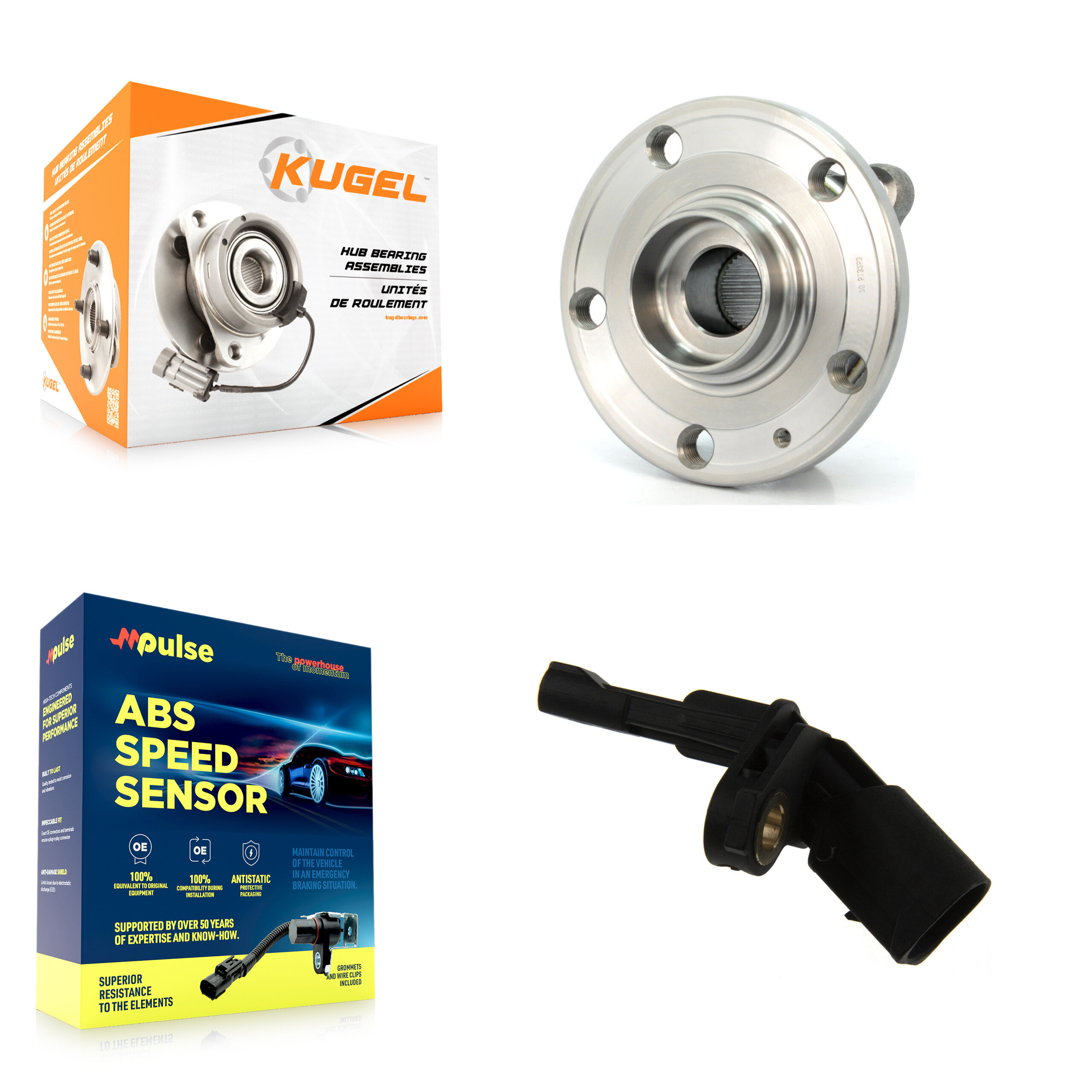 Kugel - K7S-100500 - Rear Wheel Bearing and Hub Assembly Kits