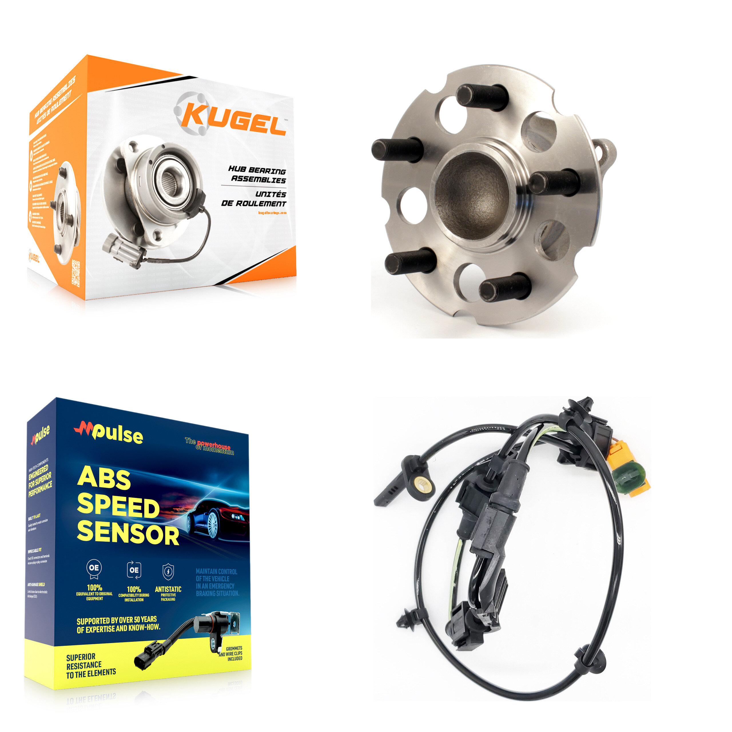 Kugel - K7S-100503 - Rear Wheel Bearing and Hub Assembly Kits