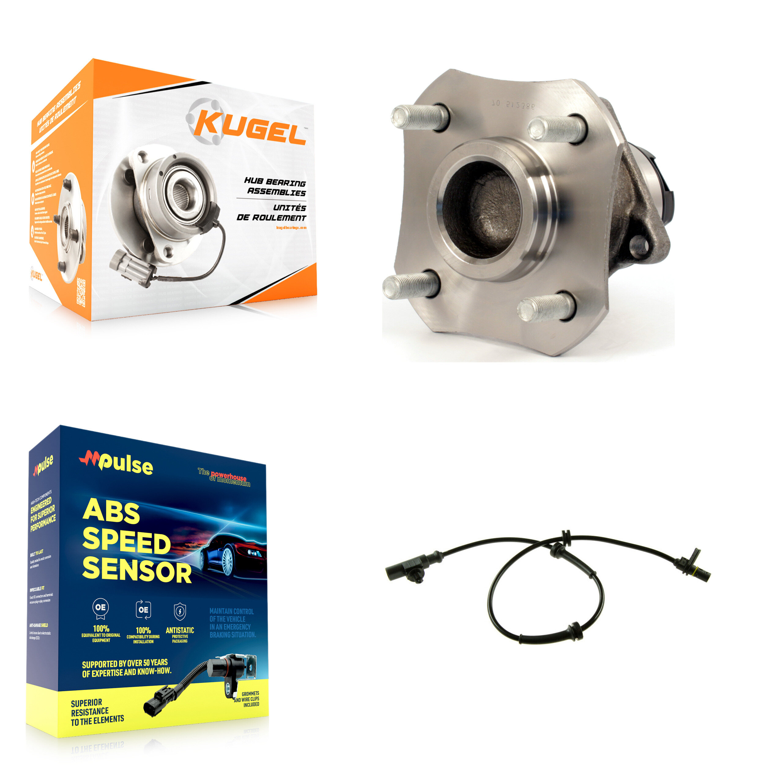 Kugel - K7S-100505 - Rear Wheel Bearing and Hub Assembly Kits