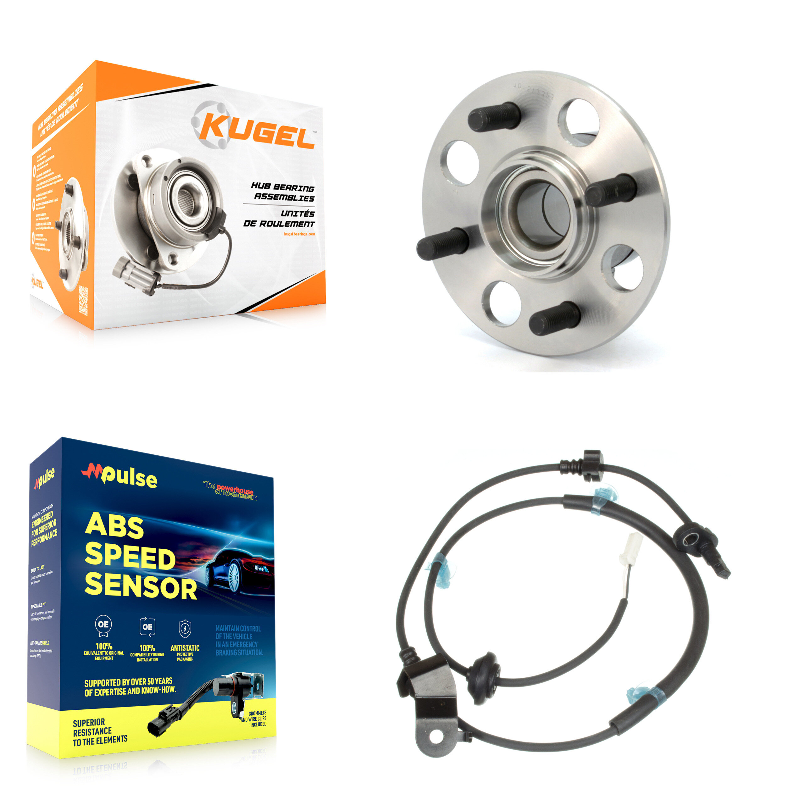 Kugel - K7S-100507 - Rear Wheel Bearing and Hub Assembly Kits