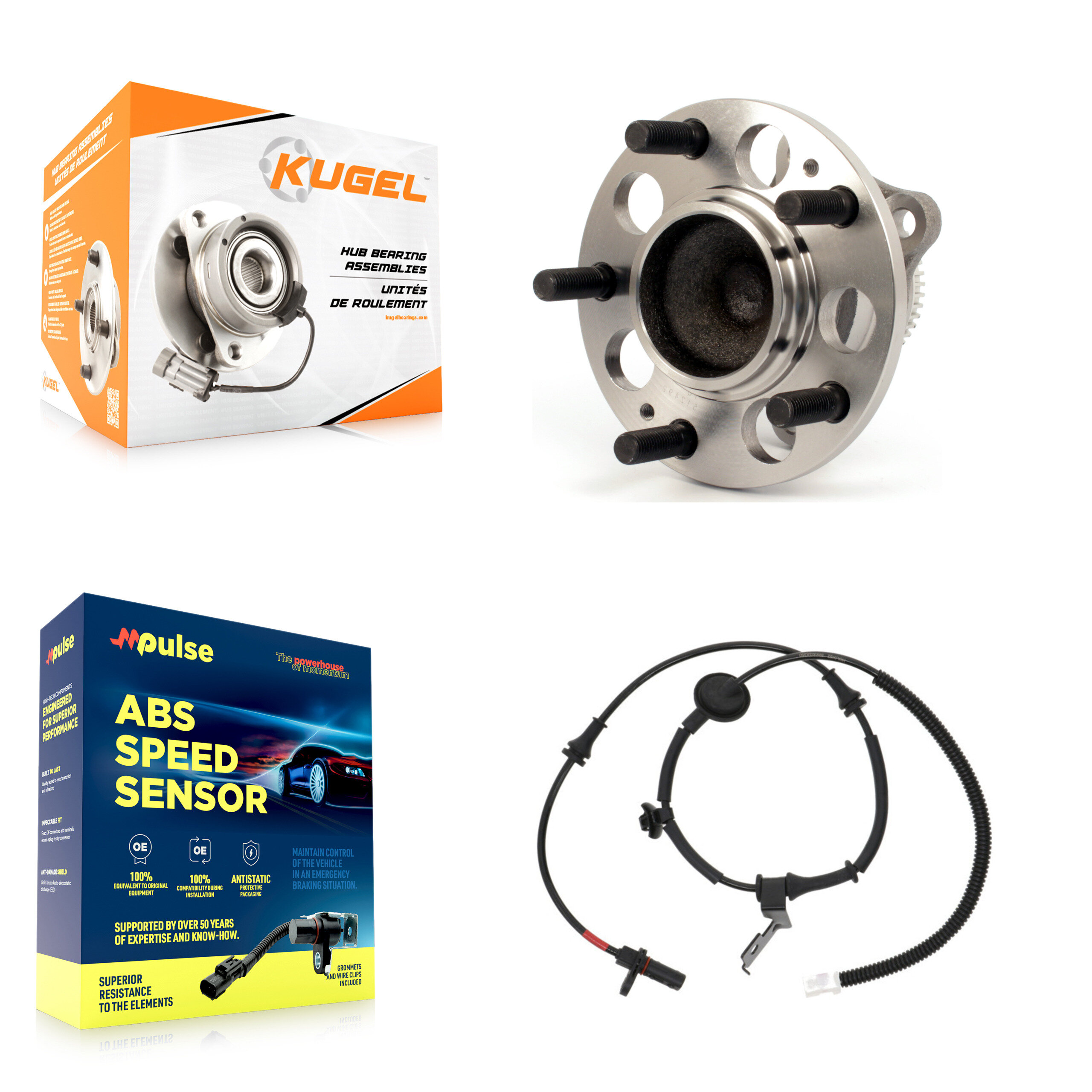 Kugel - K7S-100513 - Rear Wheel Bearing and Hub Assembly Kits