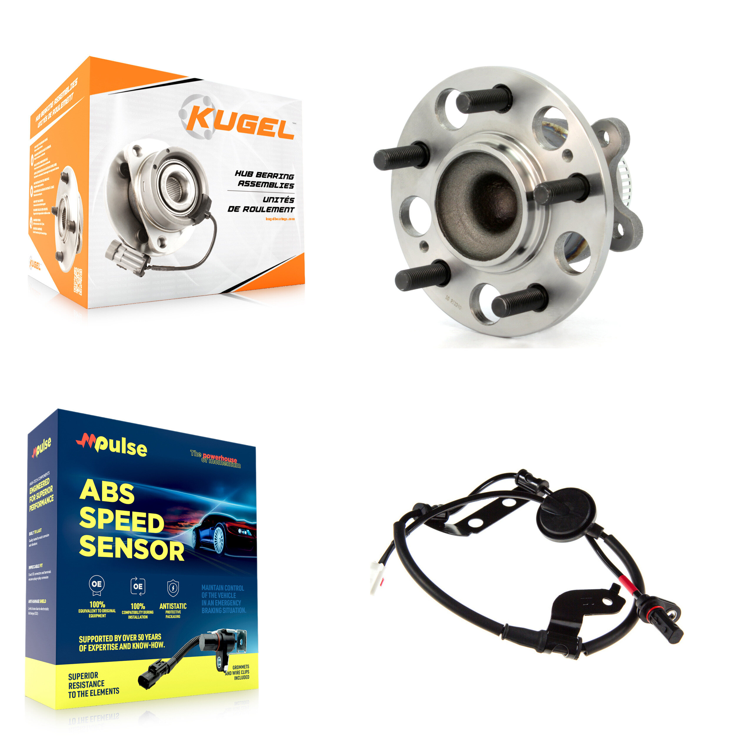 Kugel - K7S-100514 - Rear Wheel Bearing and Hub Assembly Kits