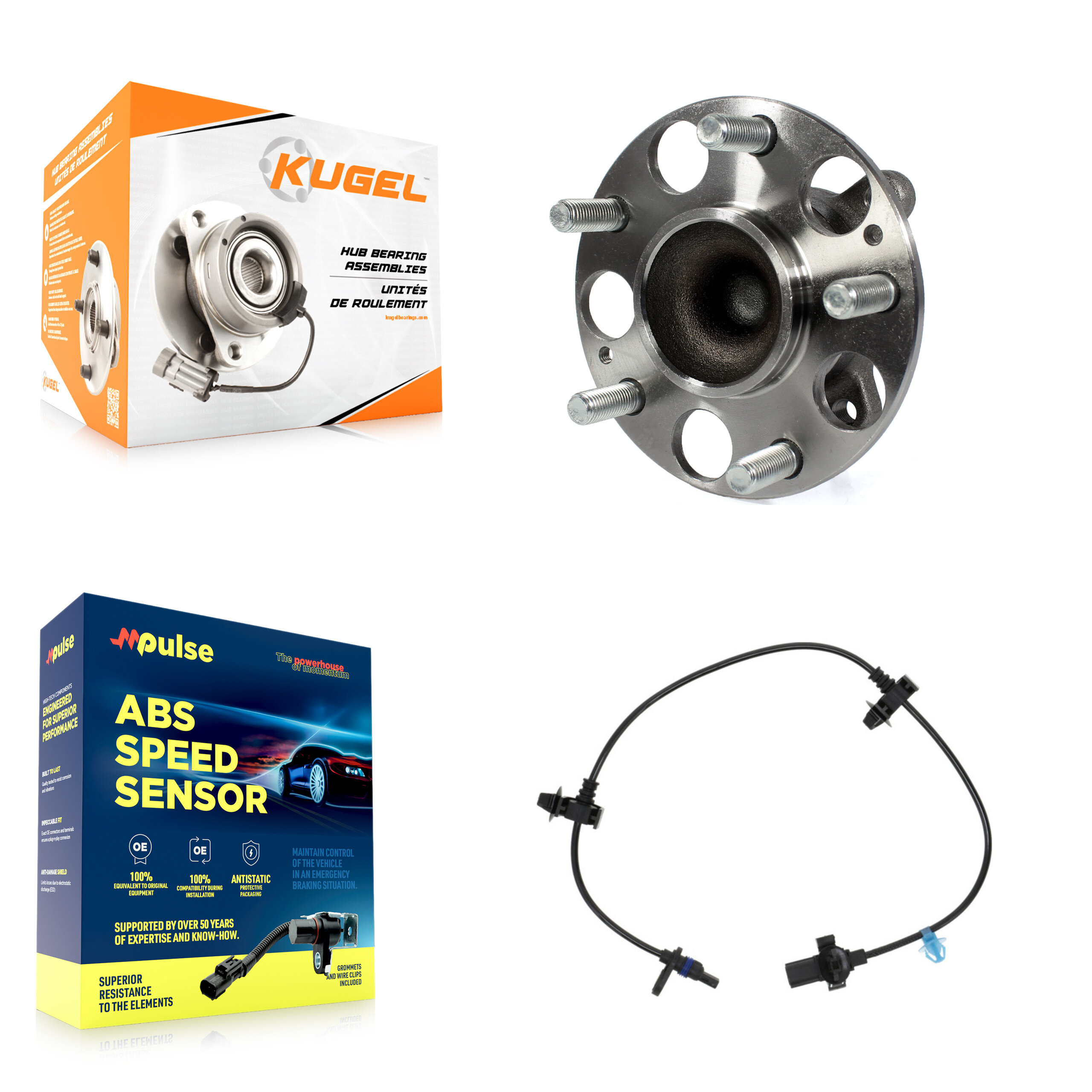 Kugel - K7S-100520 - Rear Wheel Bearing and Hub Assembly Kits