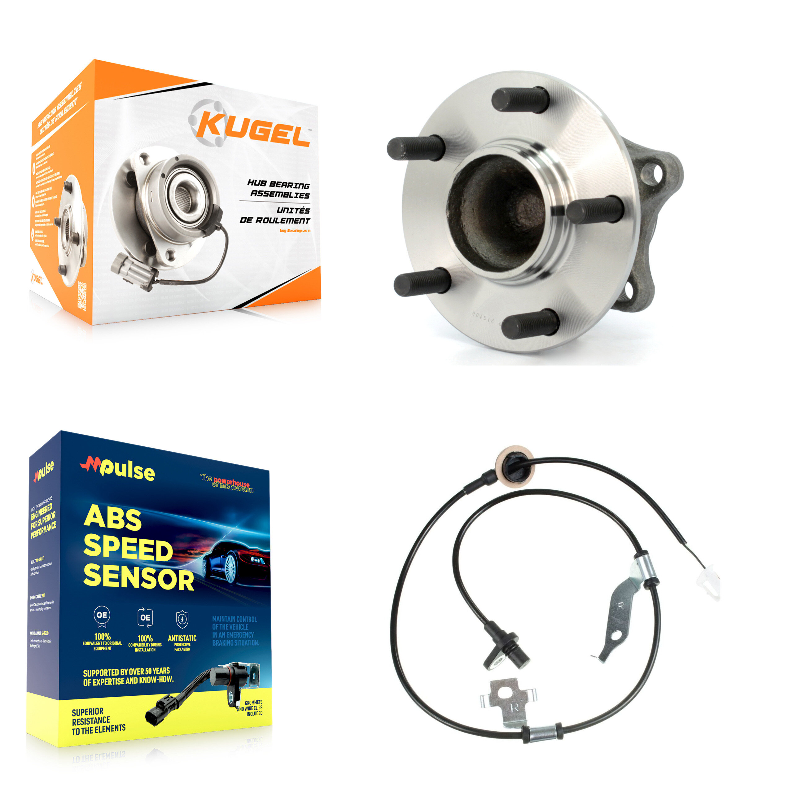 Kugel - K7S-100521 - Rear Wheel Bearing and Hub Assembly Kits