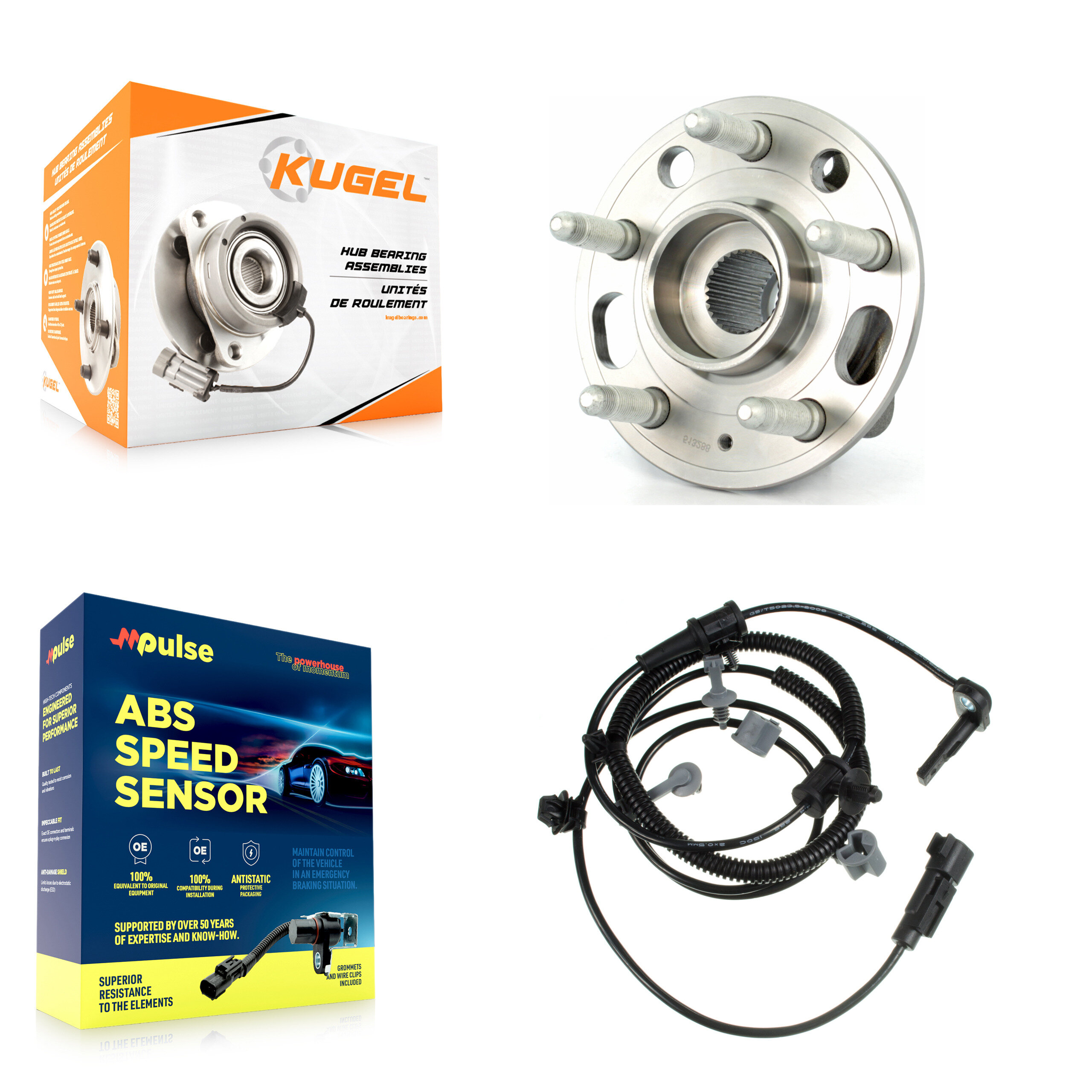 Kugel - K7S-100531 - Rear Wheel Bearing and Hub Assembly Kits
