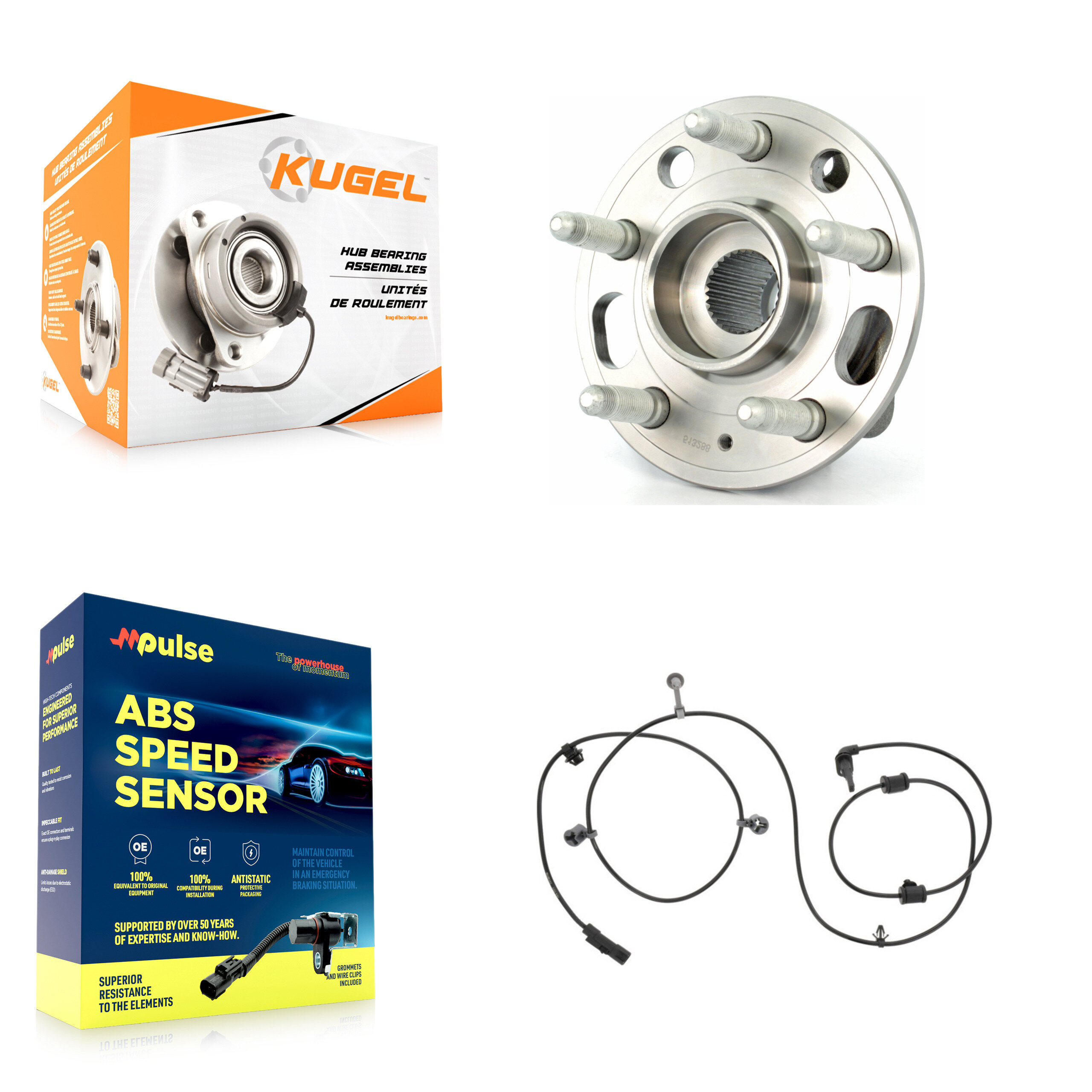 Kugel - K7S-100532 - Rear Wheel Bearing and Hub Assembly Kits