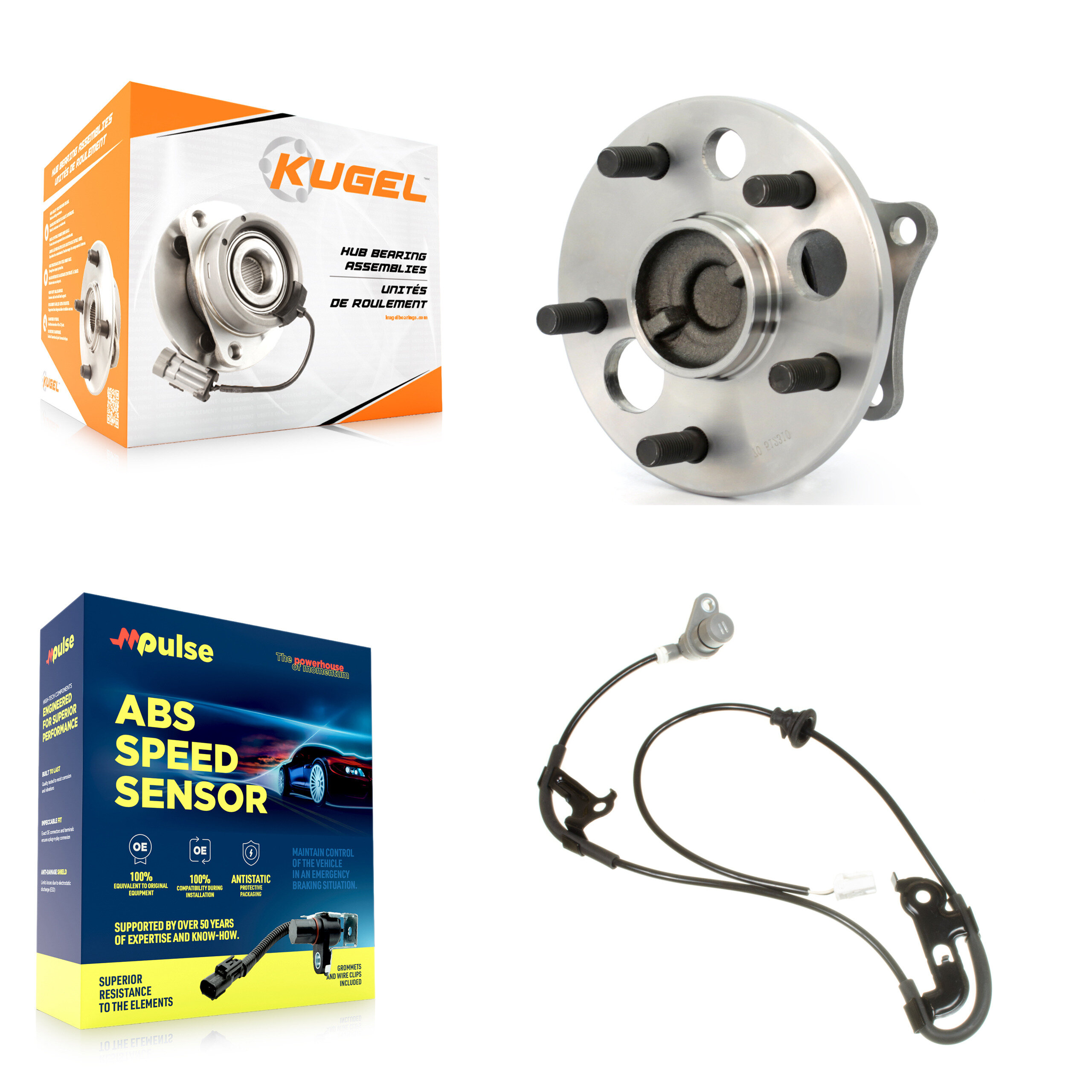 Kugel - K7S-100535 - Rear Wheel Bearing and Hub Assembly Kits