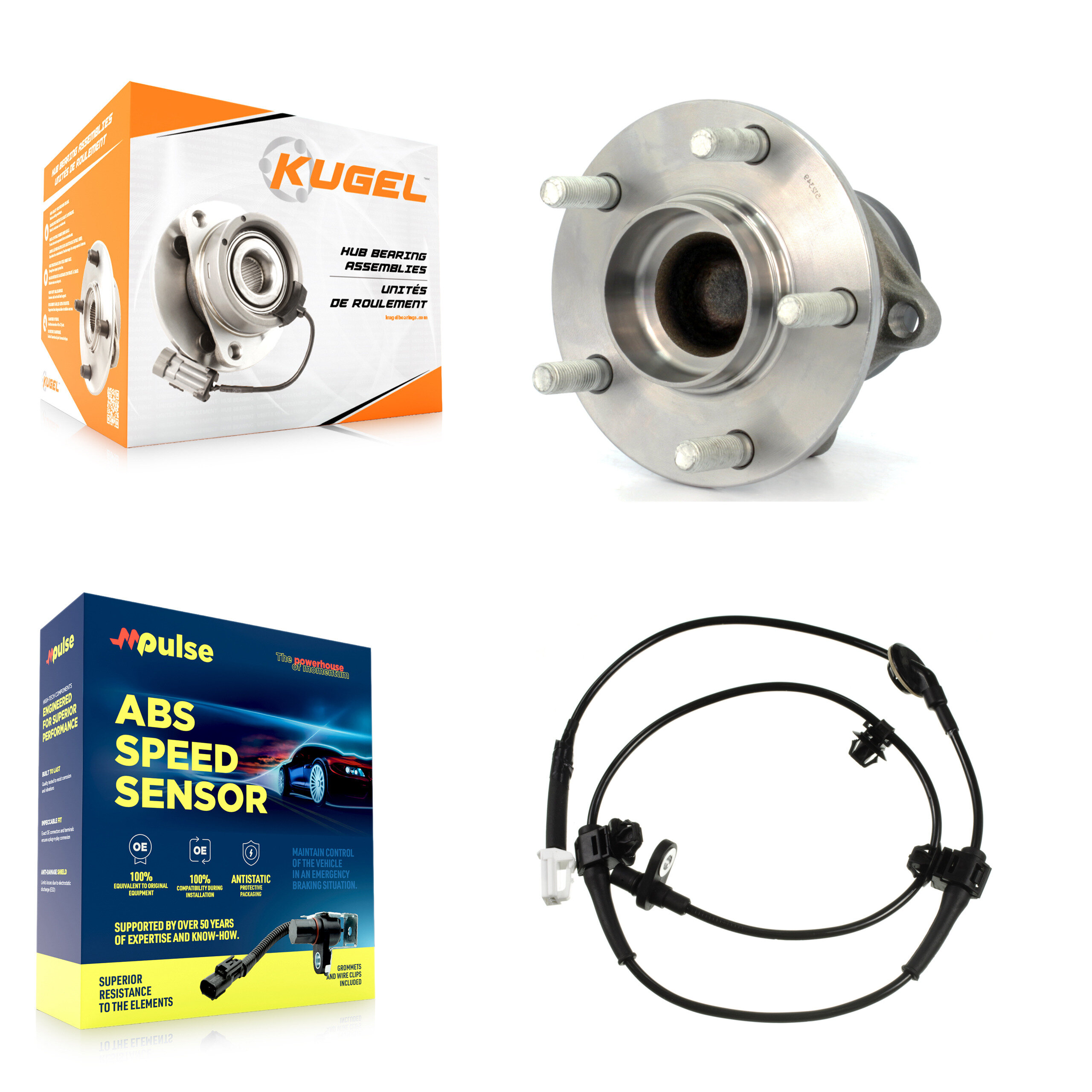 Kugel - K7S-100536 - Rear Wheel Bearing and Hub Assembly Kits