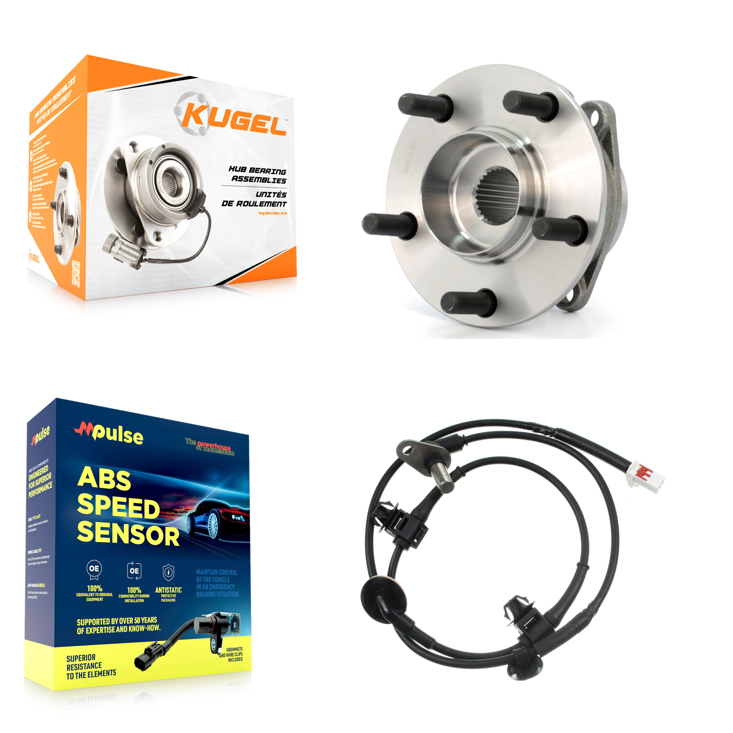 Kugel - K7S-100537 - Rear Wheel Bearing and Hub Assembly Kits