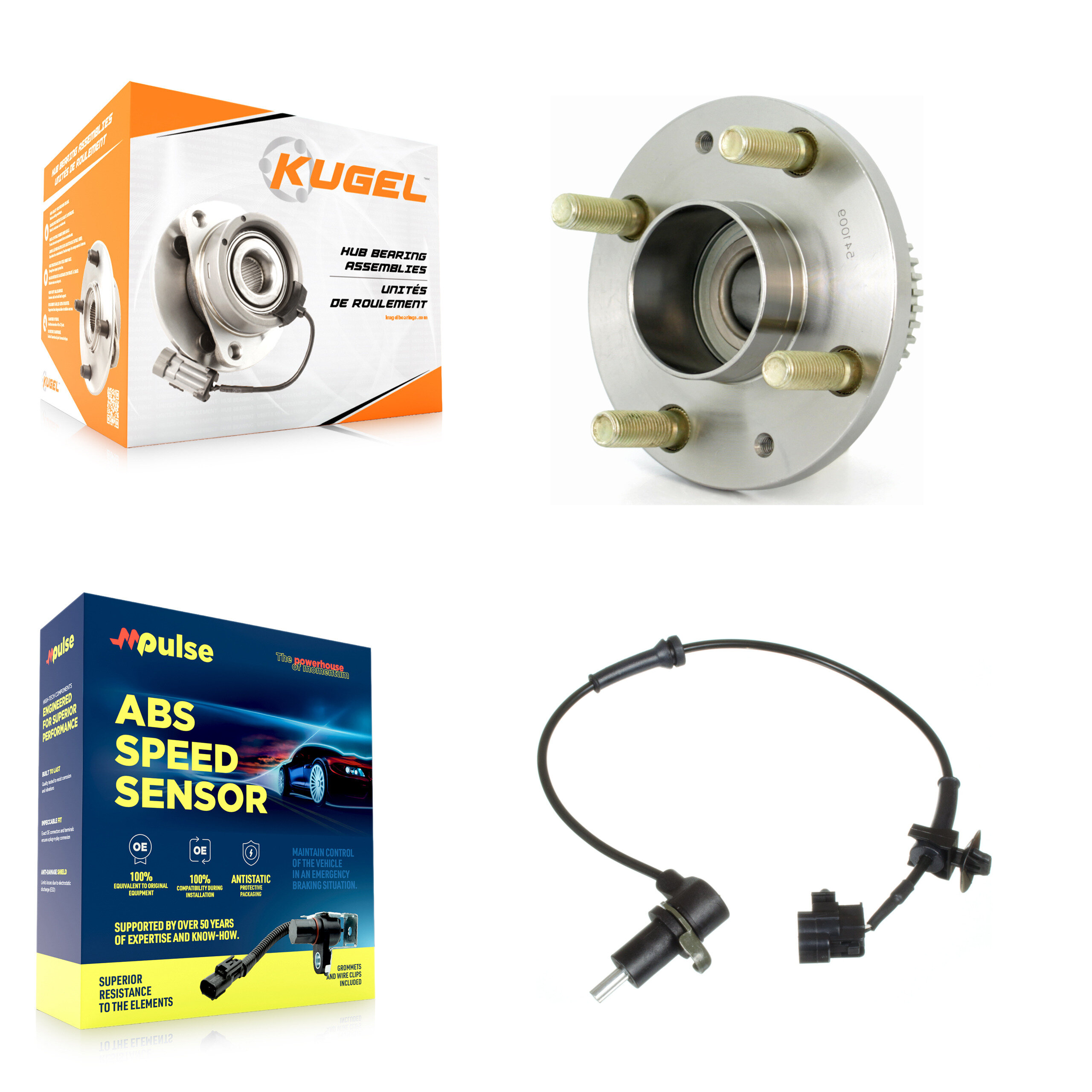 Kugel - K7S-100549 - Rear Wheel Bearing and Hub Assembly Kits