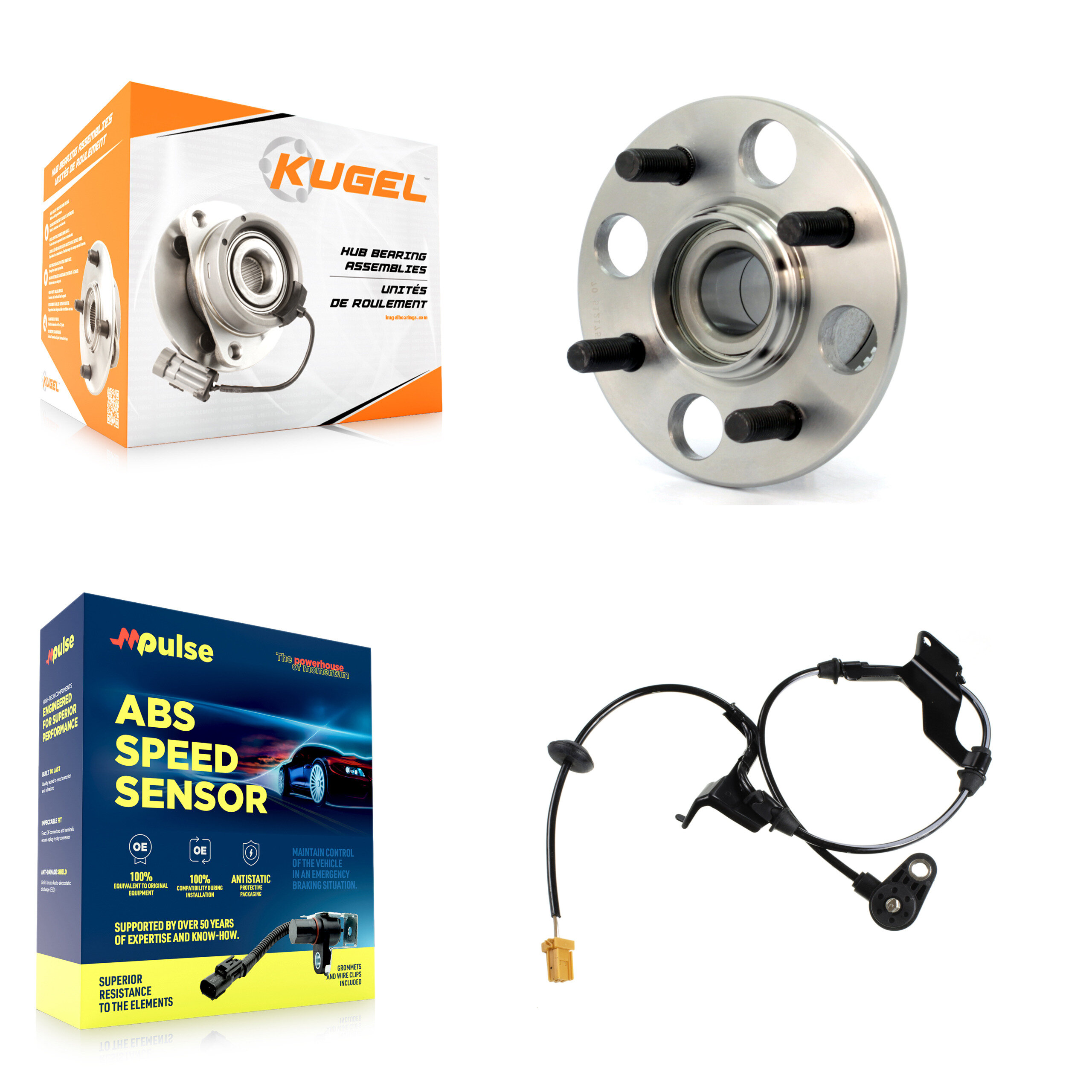 Kugel - K7S-100551 - Rear Wheel Bearing and Hub Assembly Kits