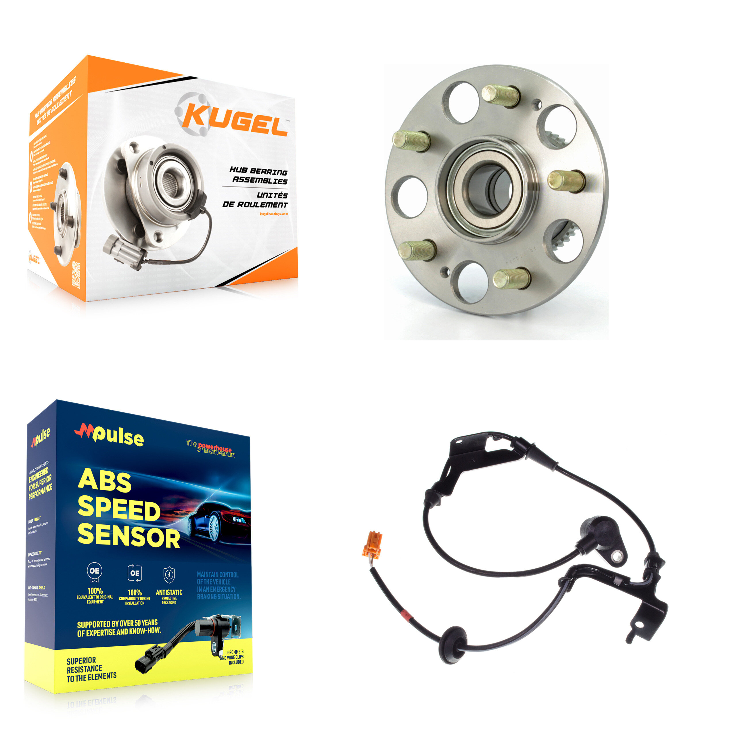 Kugel - K7S-100556 - Rear Wheel Bearing and Hub Assembly Kits