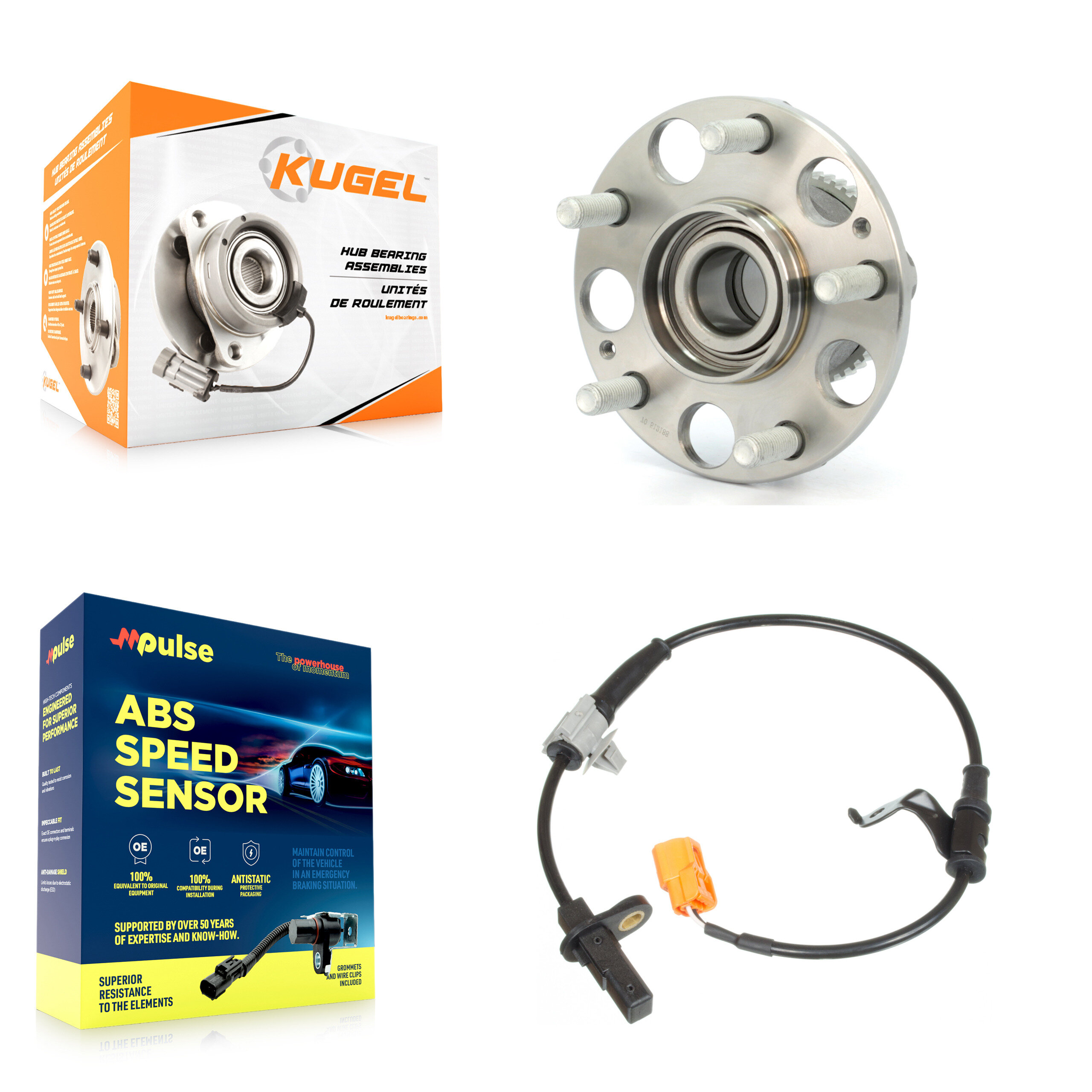 Kugel - K7S-100560 - Rear Wheel Bearing and Hub Assembly Kits