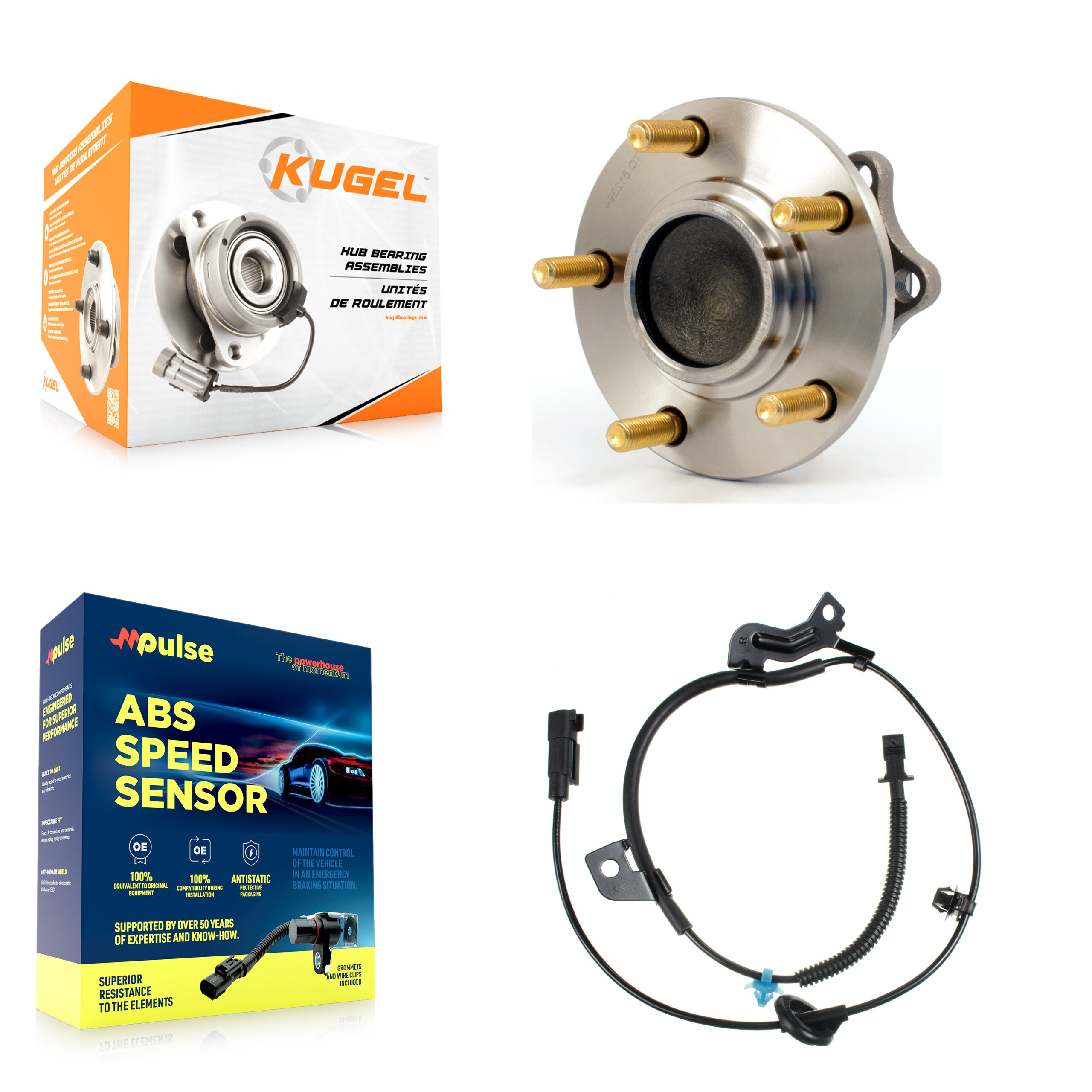Kugel - K7S-100567 - Rear Wheel Bearing and Hub Assembly Kits
