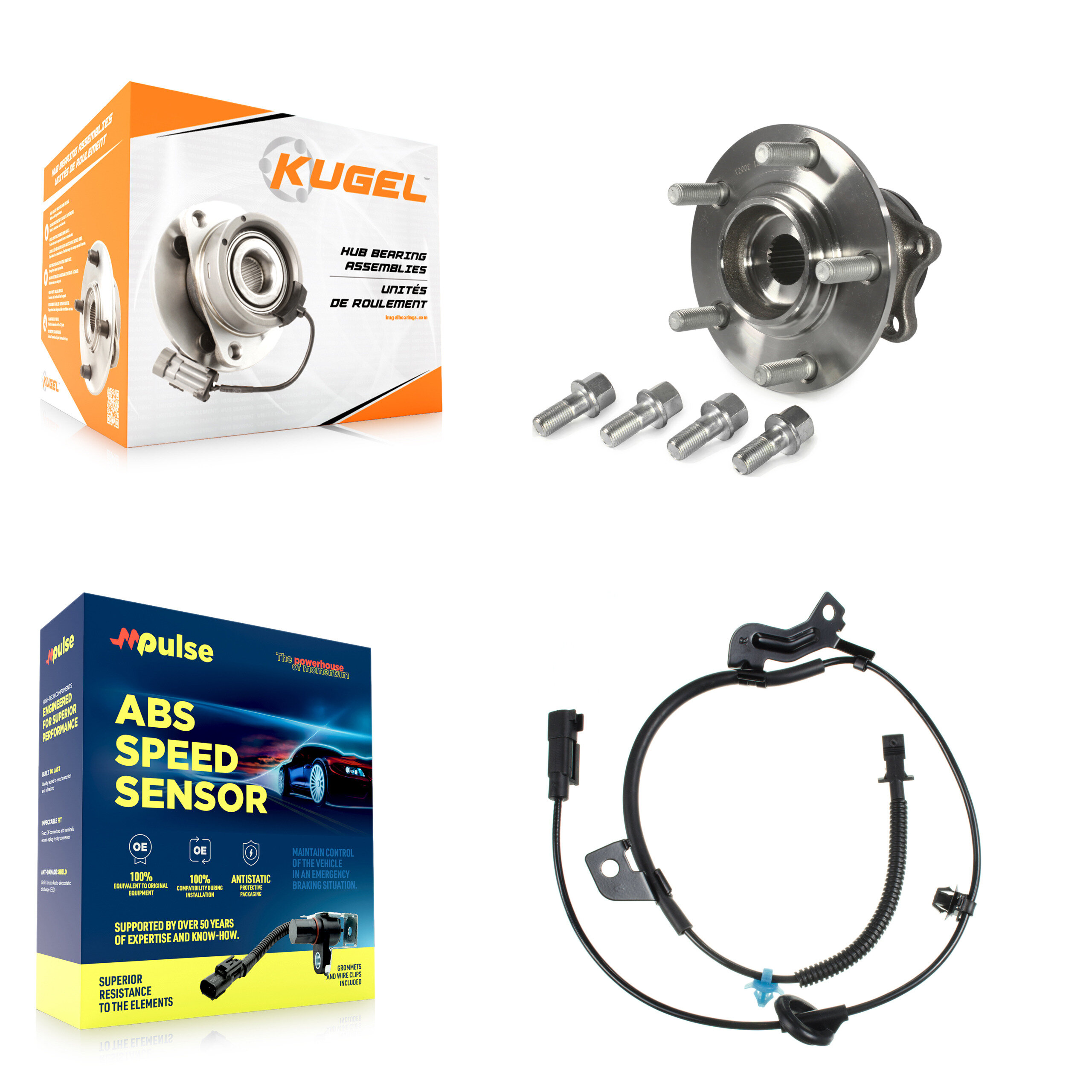 Kugel - K7S-100568 - Rear Wheel Bearing and Hub Assembly Kits