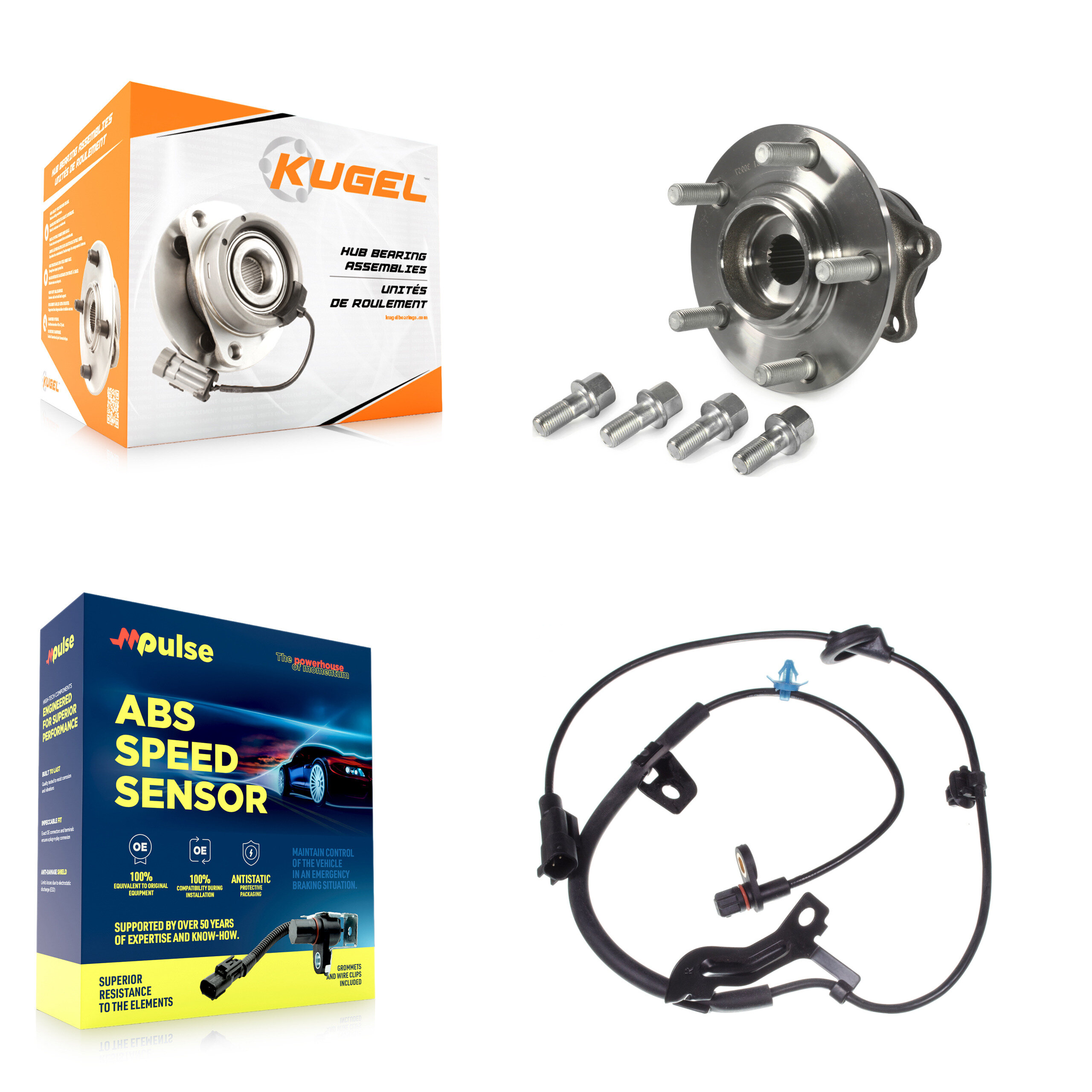 Kugel - K7S-100569 - Rear Wheel Bearing and Hub Assembly Kits