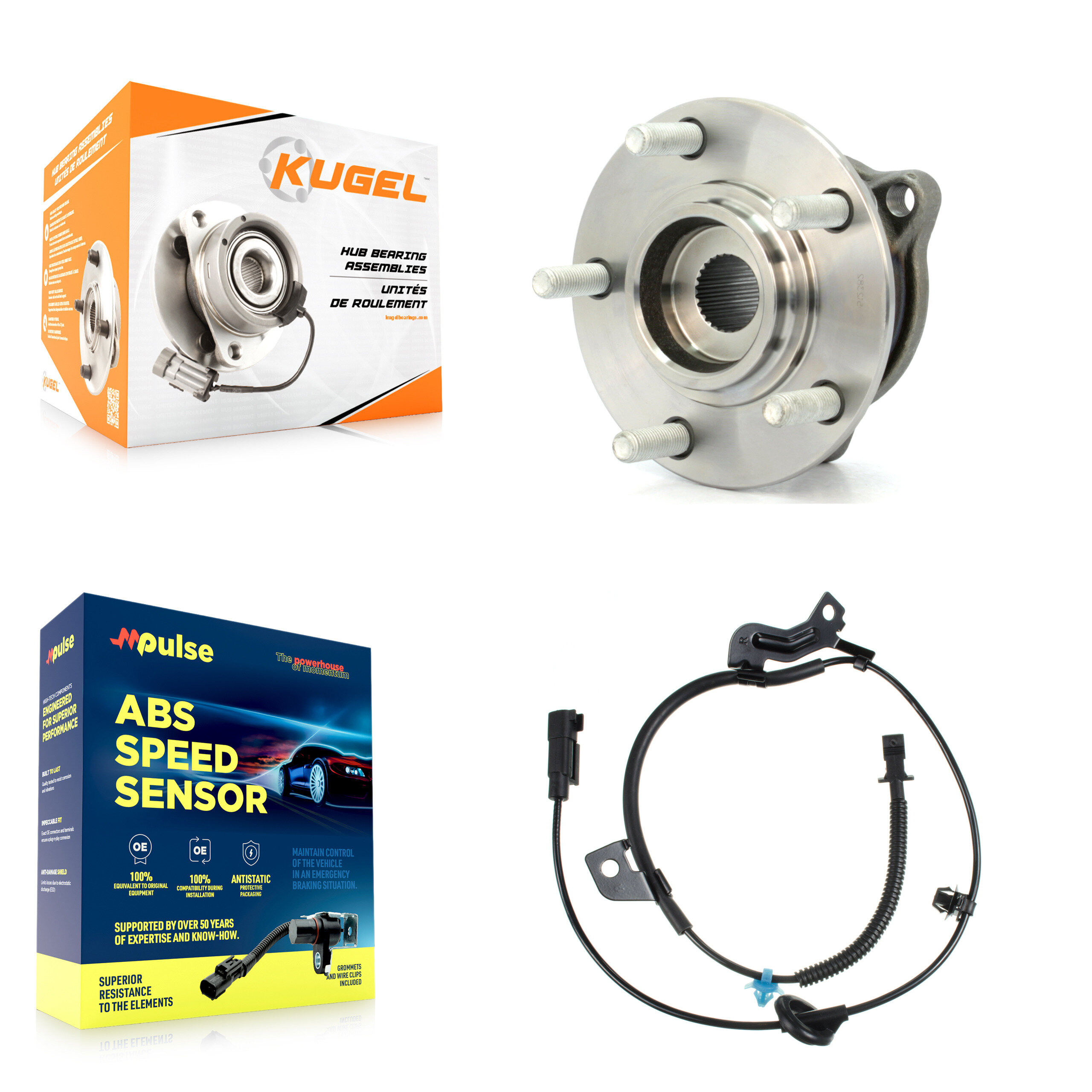 Kugel - K7S-100570 - Rear Wheel Bearing and Hub Assembly Kits
