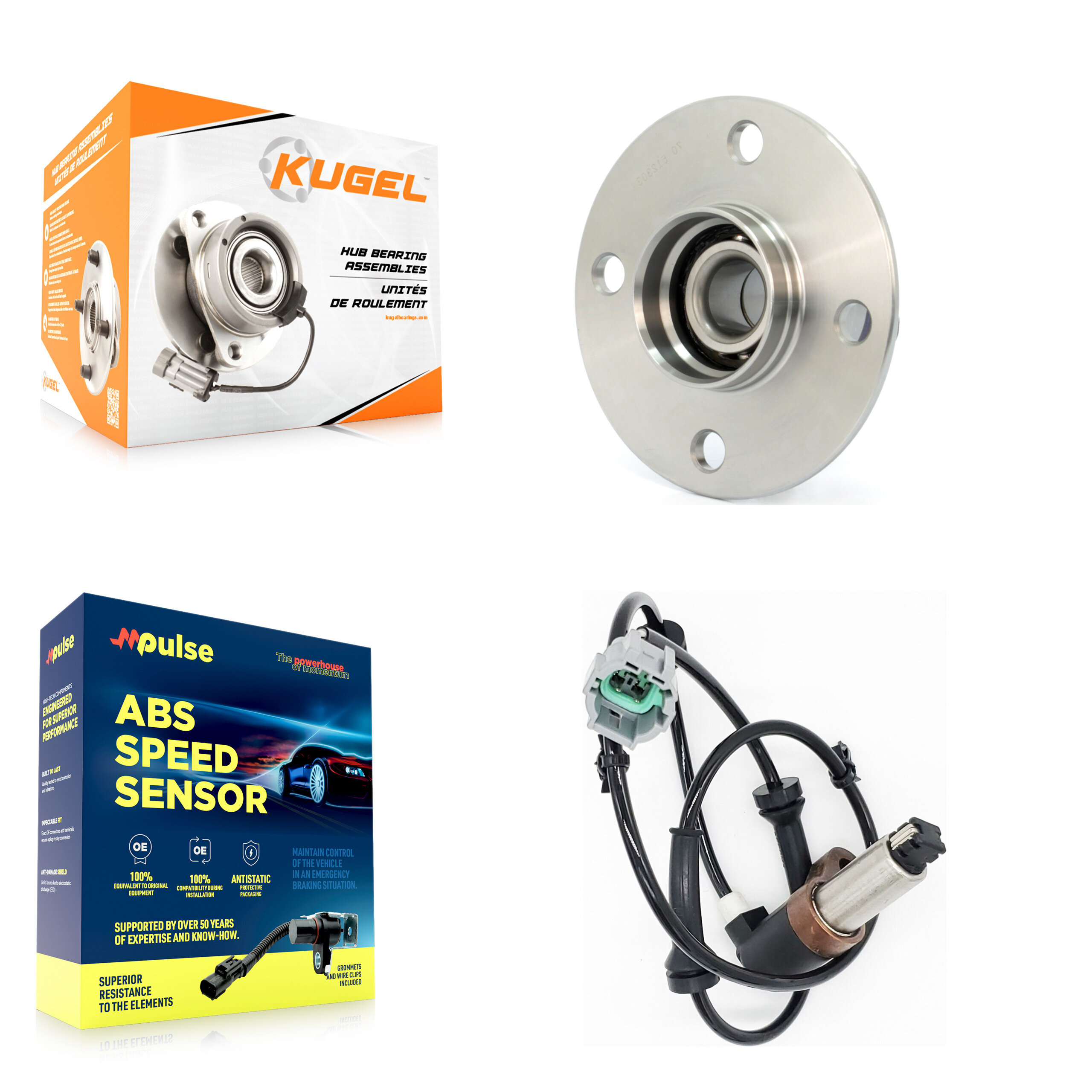 Kugel - K7S-100571 - Rear Wheel Bearing and Hub Assembly Kits