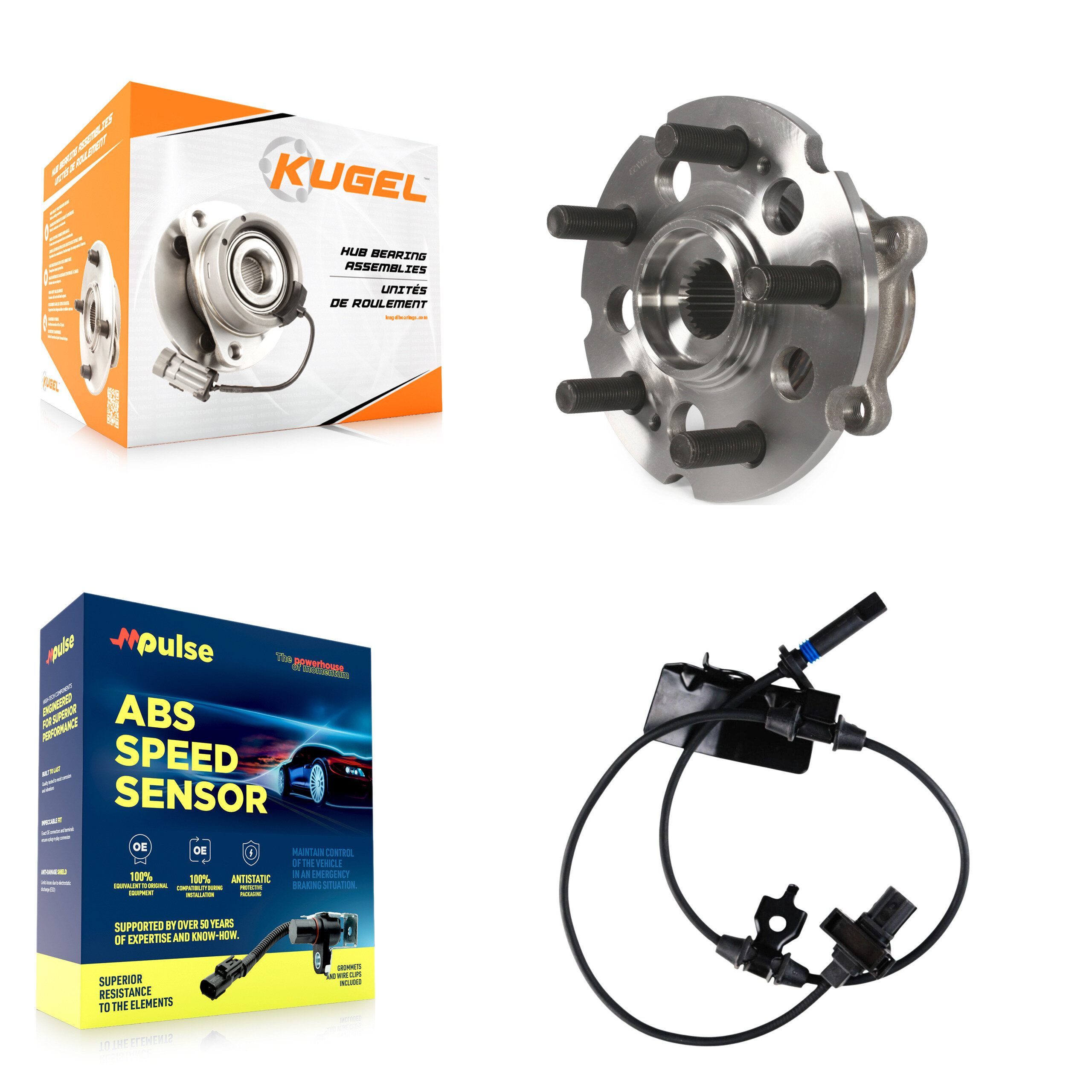 Kugel - K7S-100574 - Rear Wheel Bearing and Hub Assembly Kits