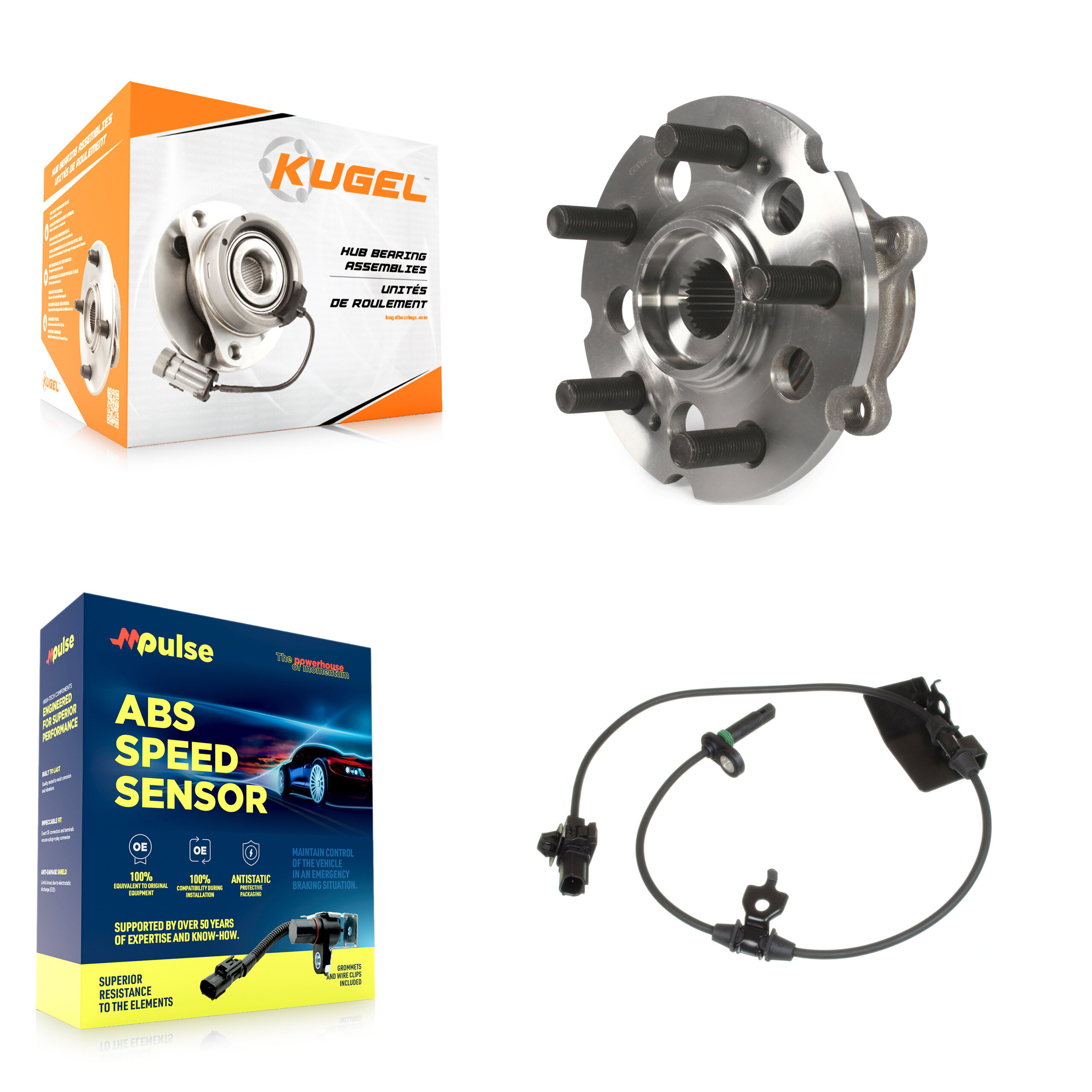Kugel - K7S-100576 - Rear Wheel Bearing and Hub Assembly Kits
