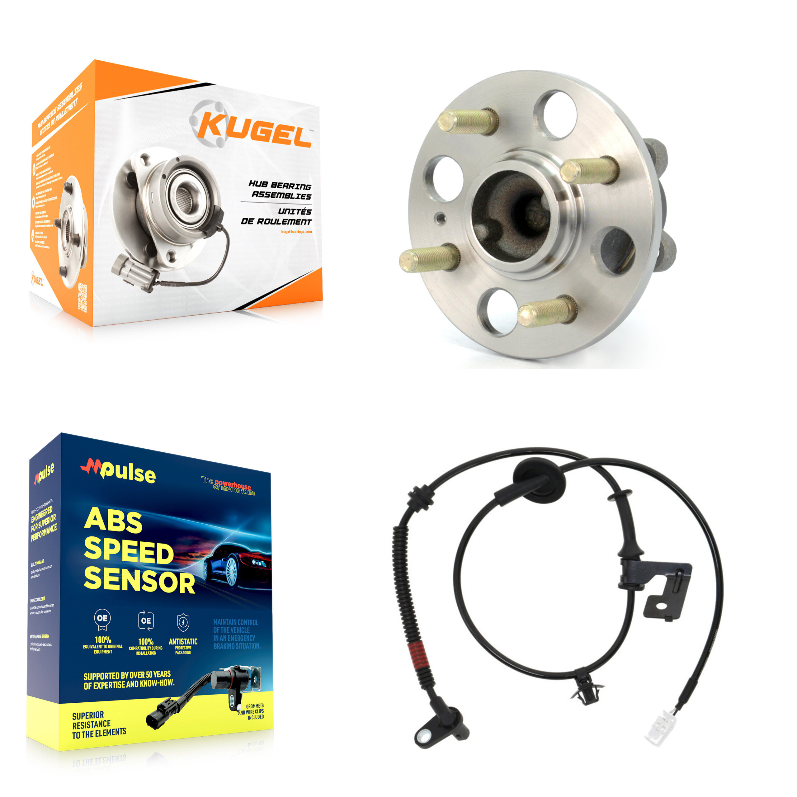 Kugel - K7S-100581 - Rear Wheel Bearing and Hub Assembly Kits