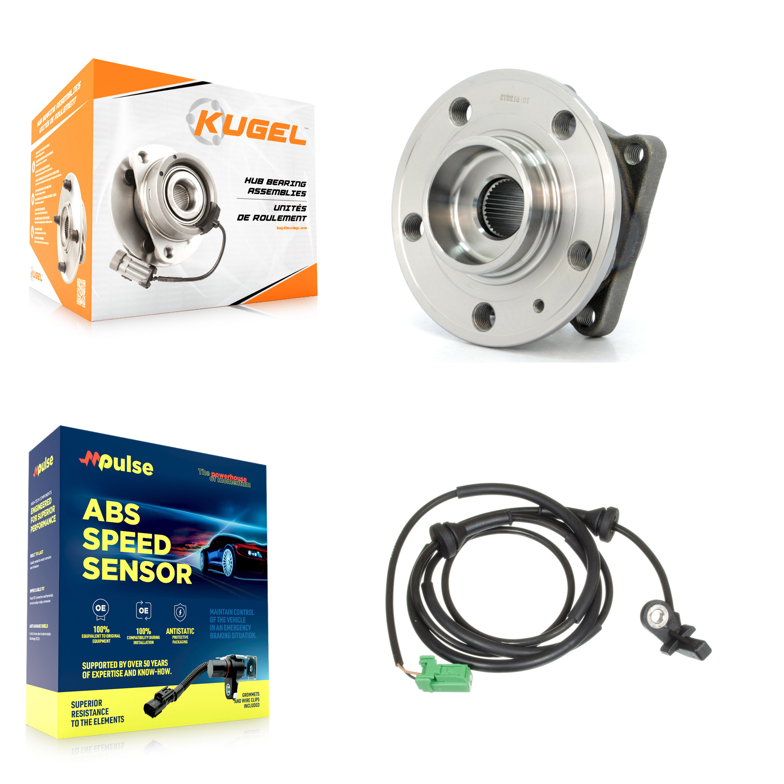 Kugel - K7S-100592 - Rear Wheel Bearing and Hub Assembly Kits
