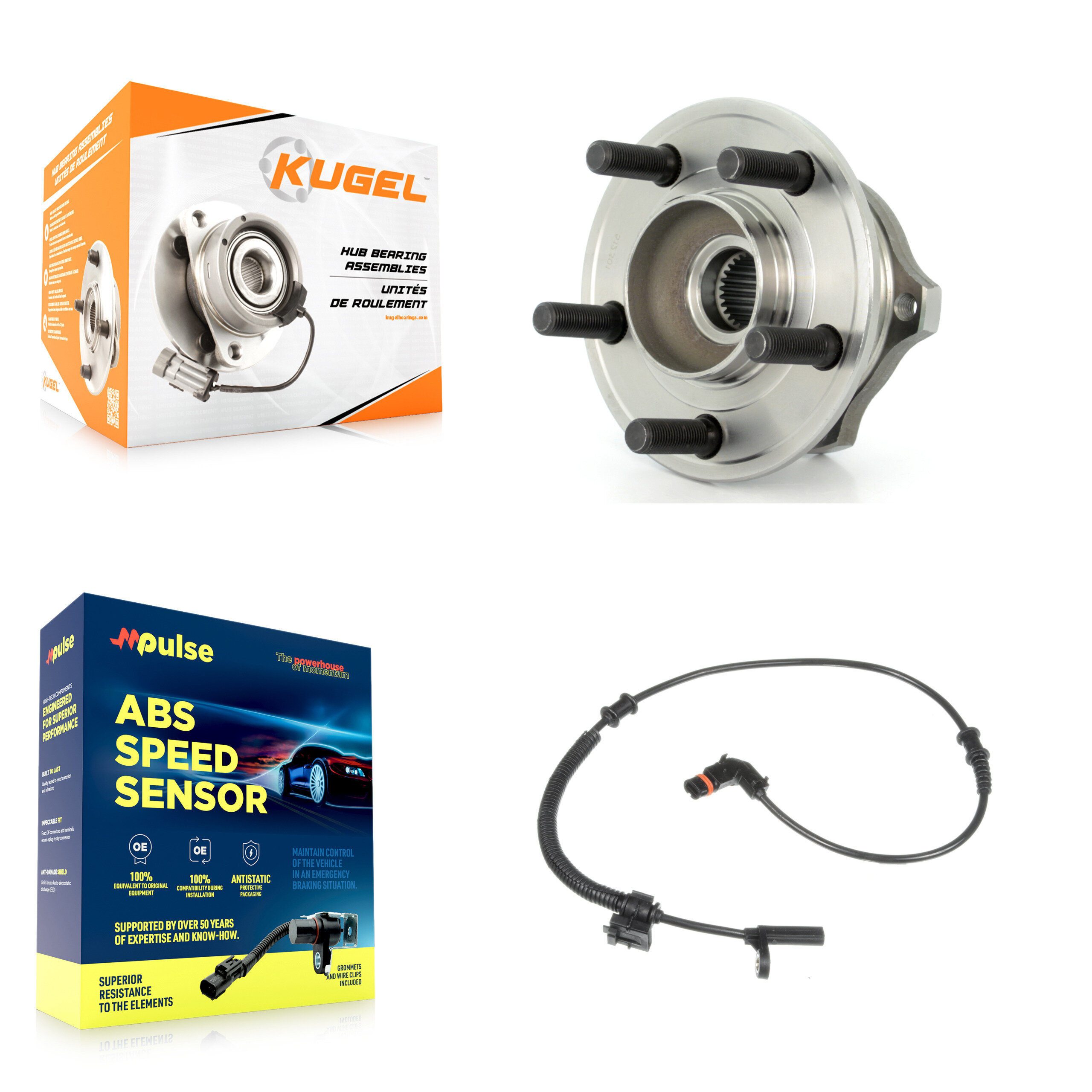 Kugel - K7S-100600 - Rear Wheel Bearing and Hub Assembly Kits