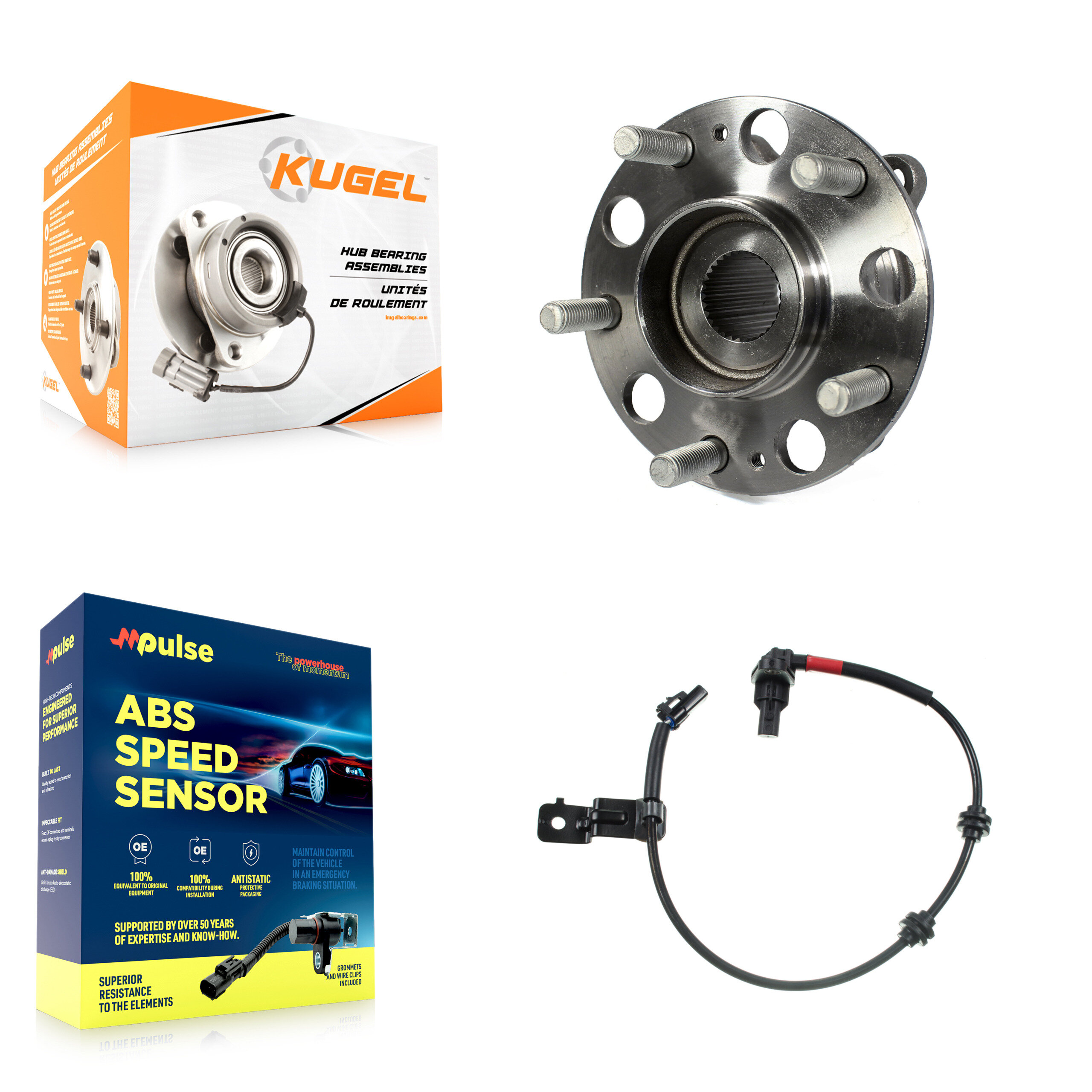Kugel - K7S-100601 - Rear Wheel Bearing and Hub Assembly Kits