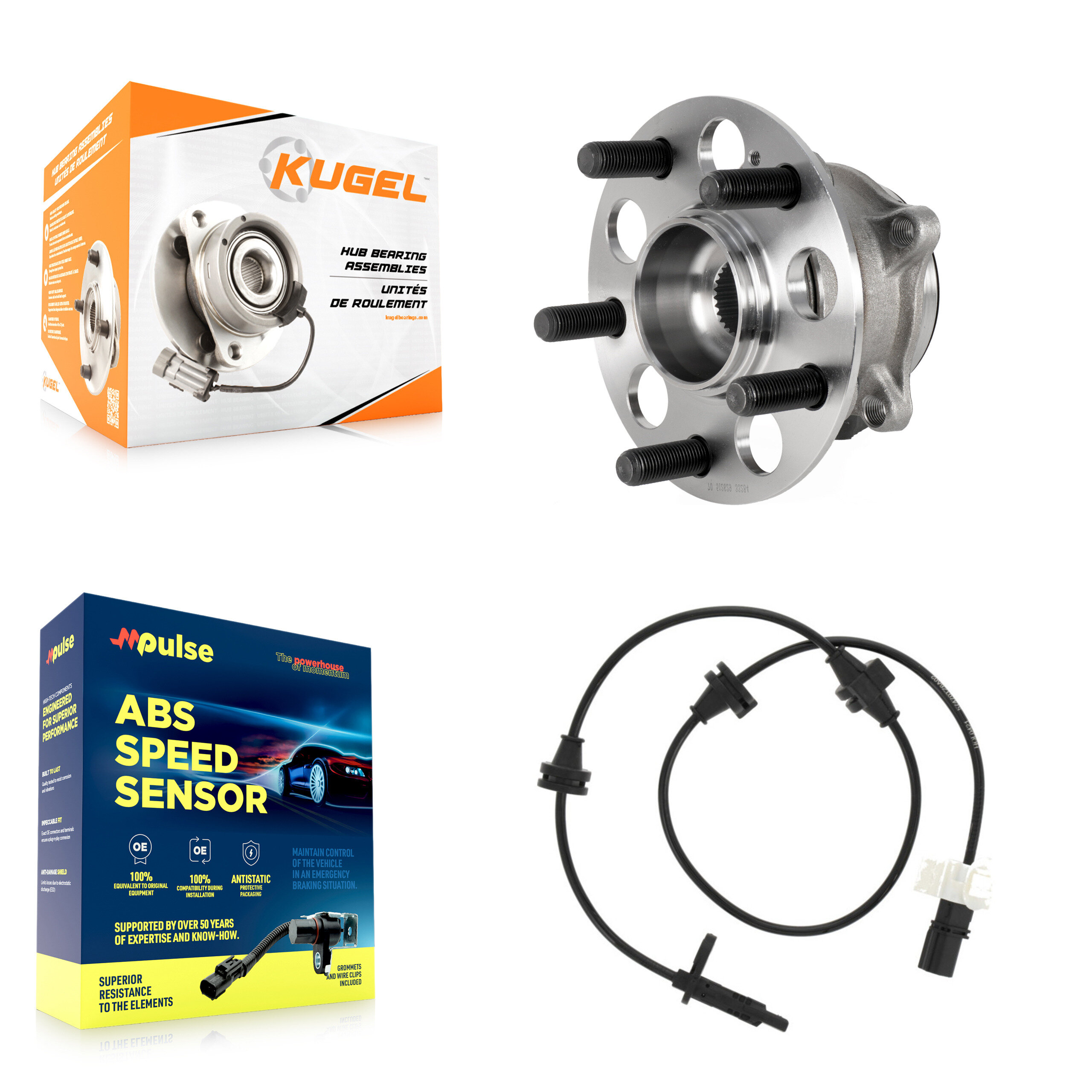 Kugel - K7S-100603 - Rear Wheel Bearing and Hub Assembly Kits