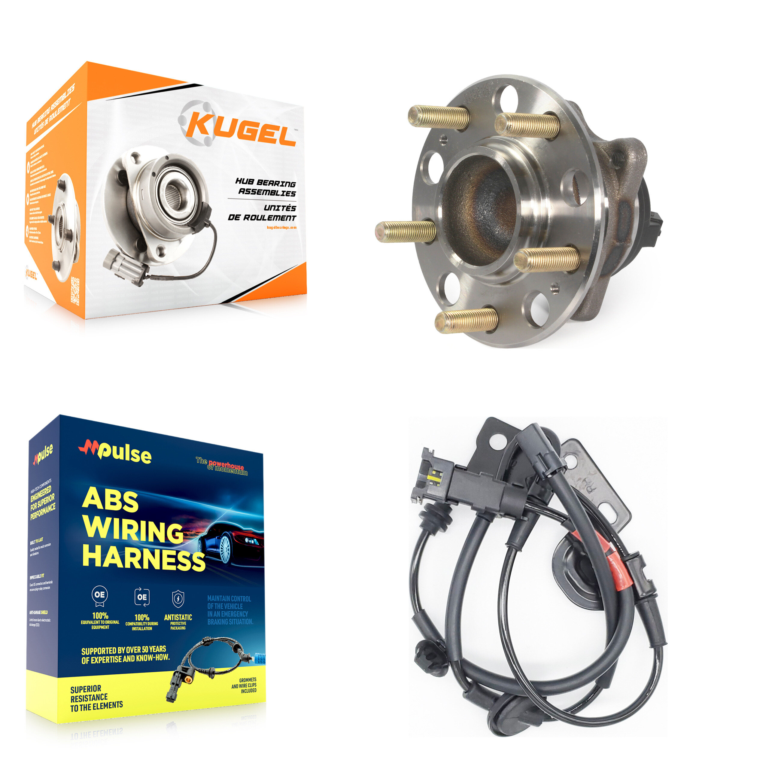 Kugel - K7S-100607 - Rear Wheel Bearing and Hub Assembly Kits