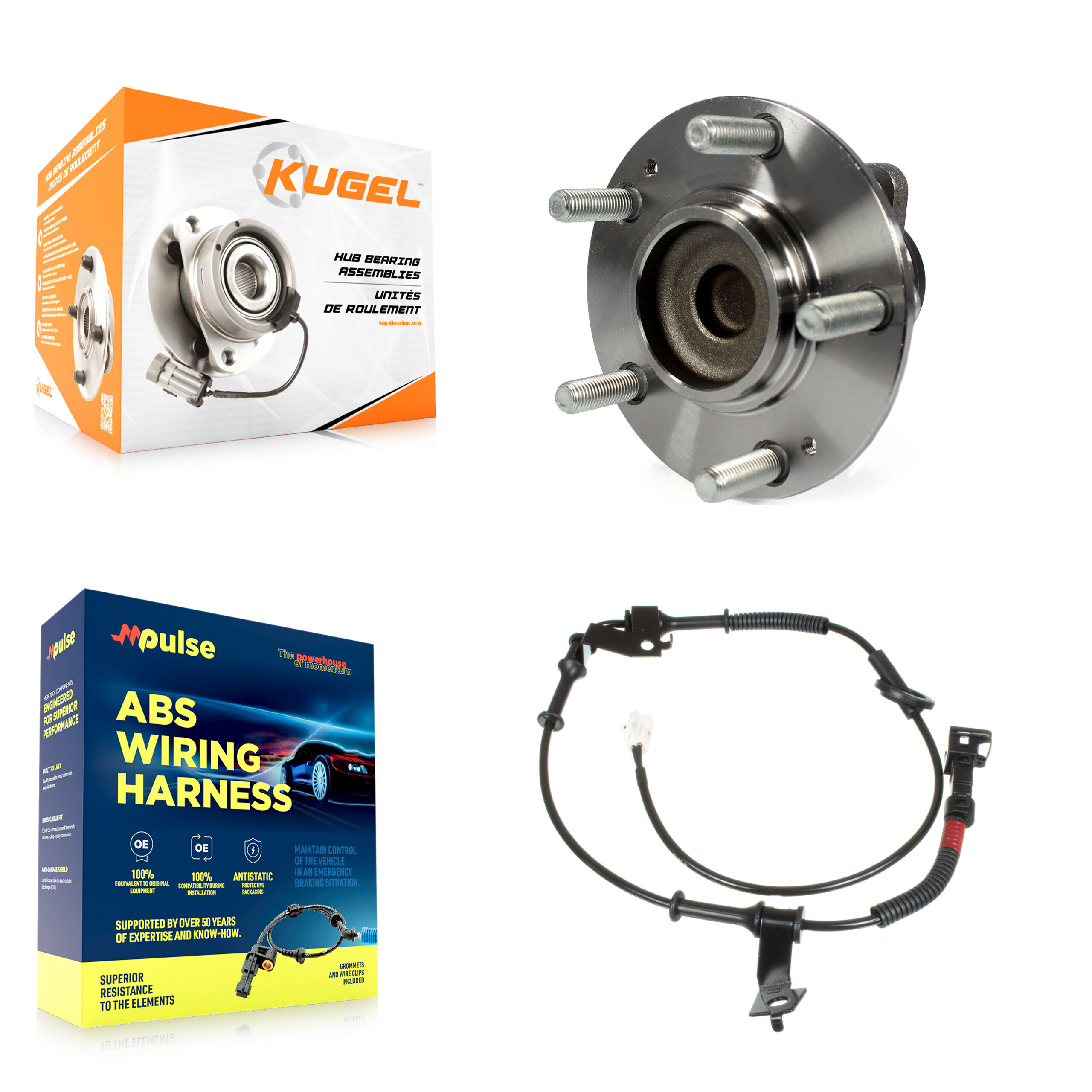 Kugel - K7S-100608 - Rear Wheel Bearing and Hub Assembly Kits