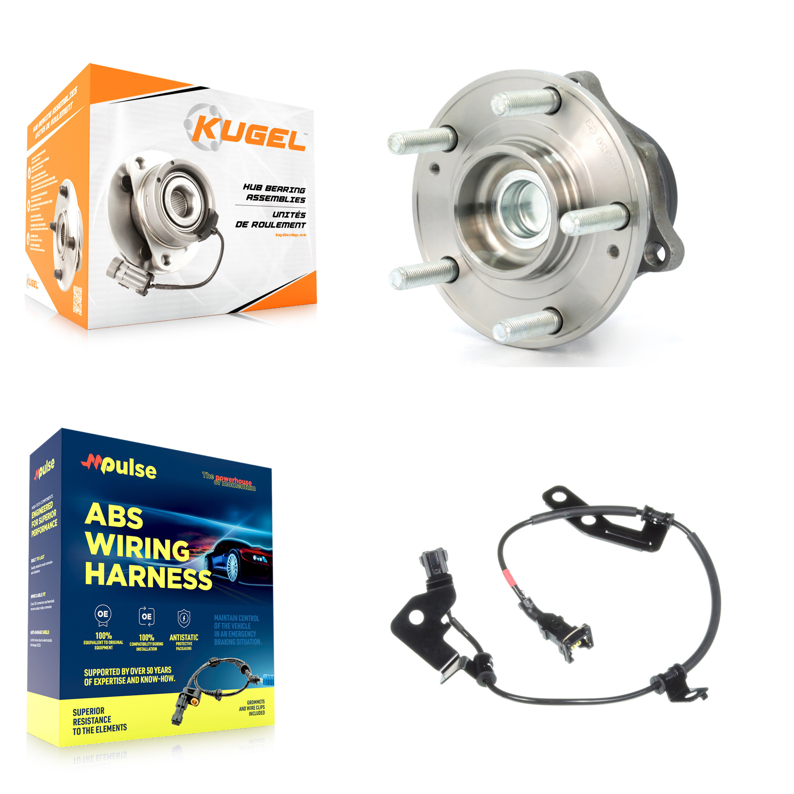 Kugel - K7S-100610 - Rear Wheel Bearing and Hub Assembly Kits