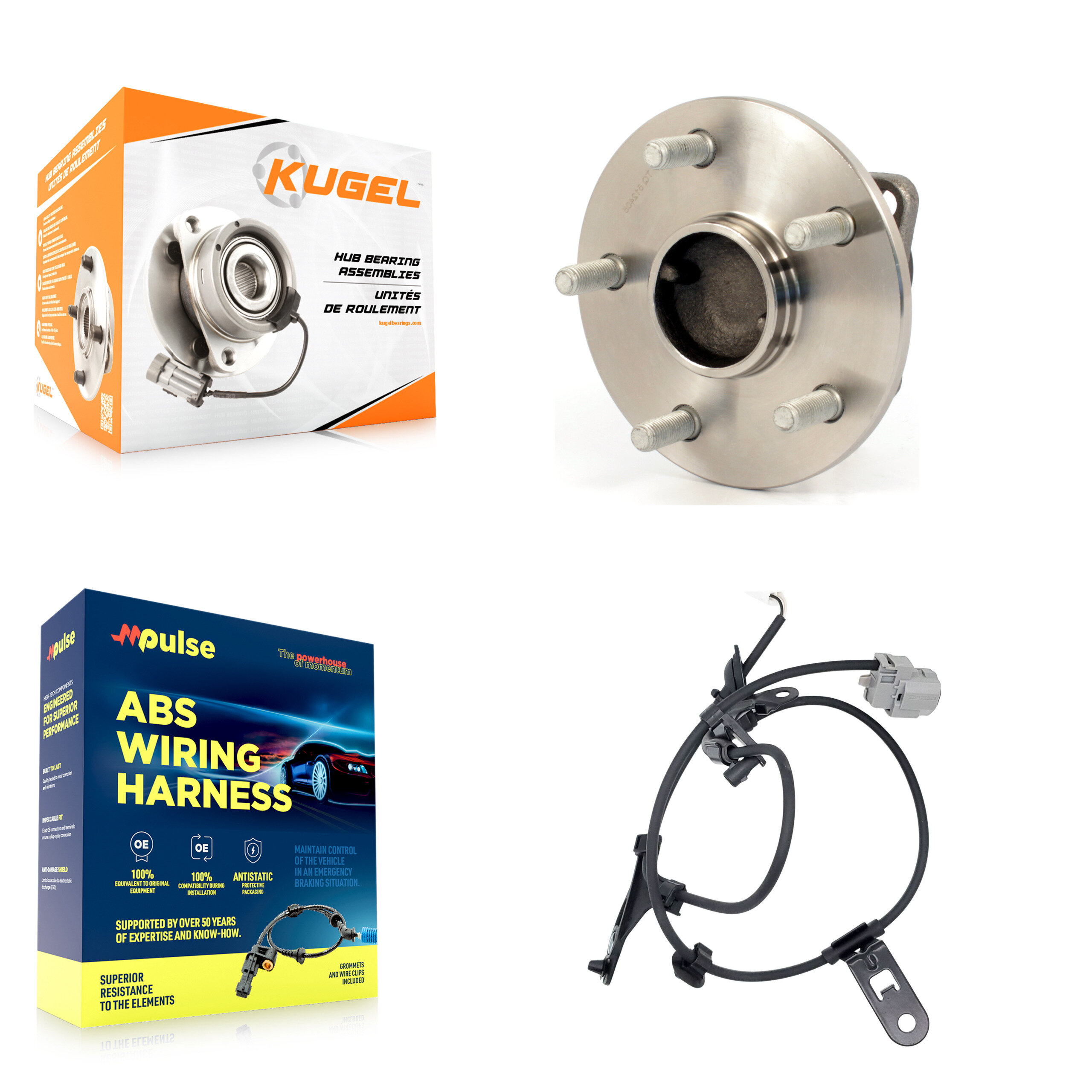 Kugel - K7S-100618 - Rear Wheel Bearing and Hub Assembly Kits