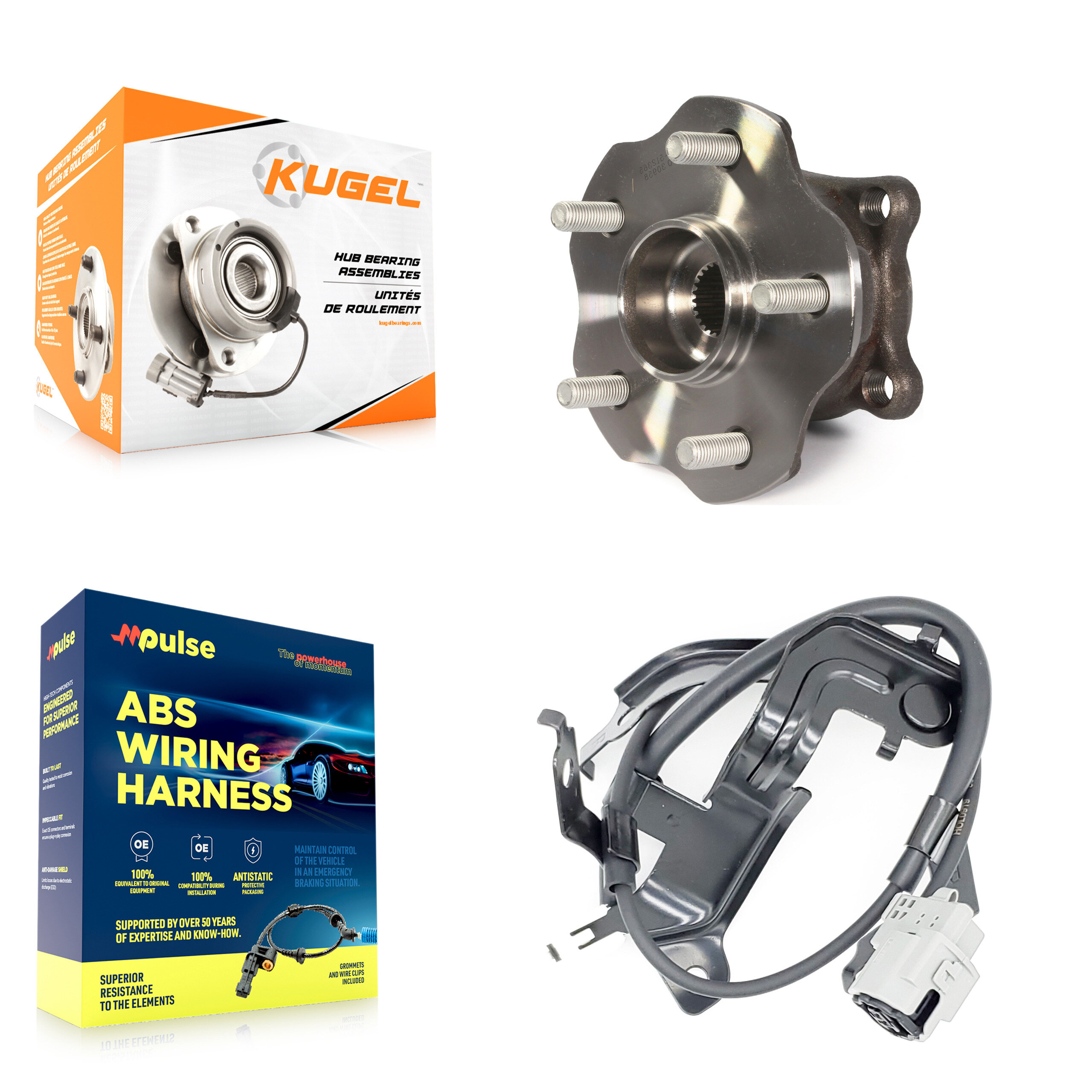 Kugel - K7S-100621 - Rear Wheel Bearing and Hub Assembly Kits