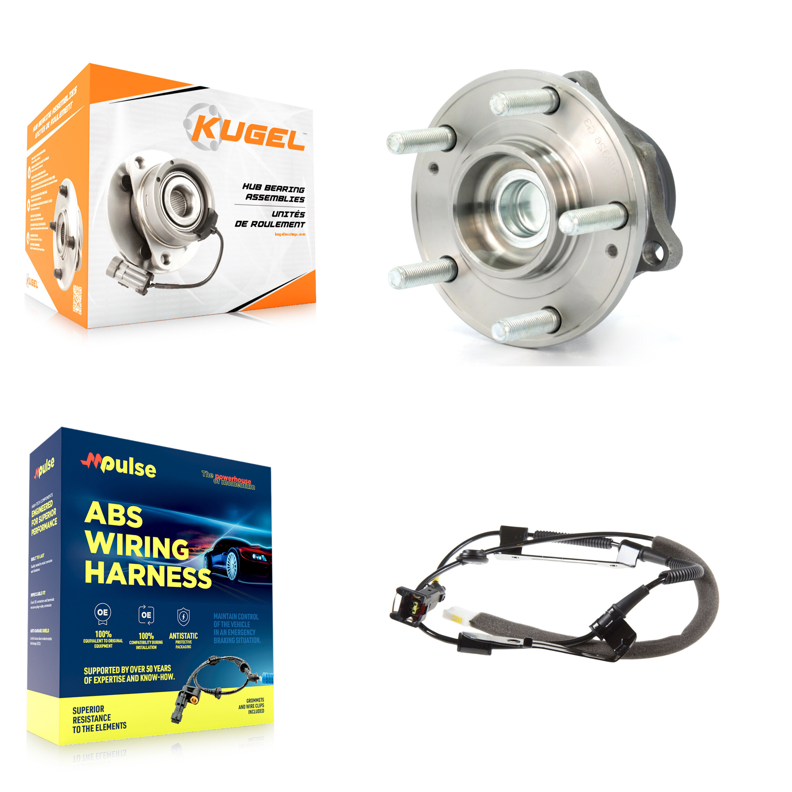 Kugel - K7S-100630 - Rear Wheel Bearing and Hub Assembly Kits