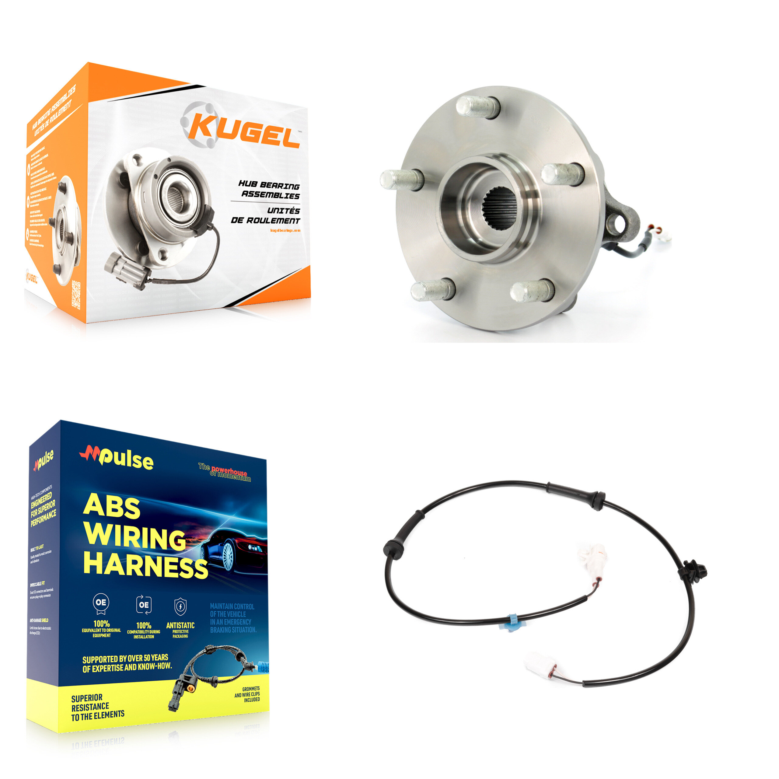 Kugel - K7S-100631 - Rear Wheel Bearing and Hub Assembly Kits